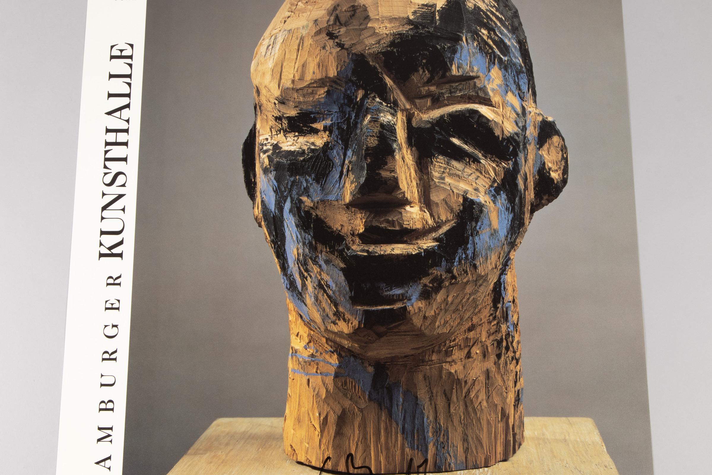 Georg Baselitz, Esculturas: Cartel de exposición original firmado, 1994 en venta 1