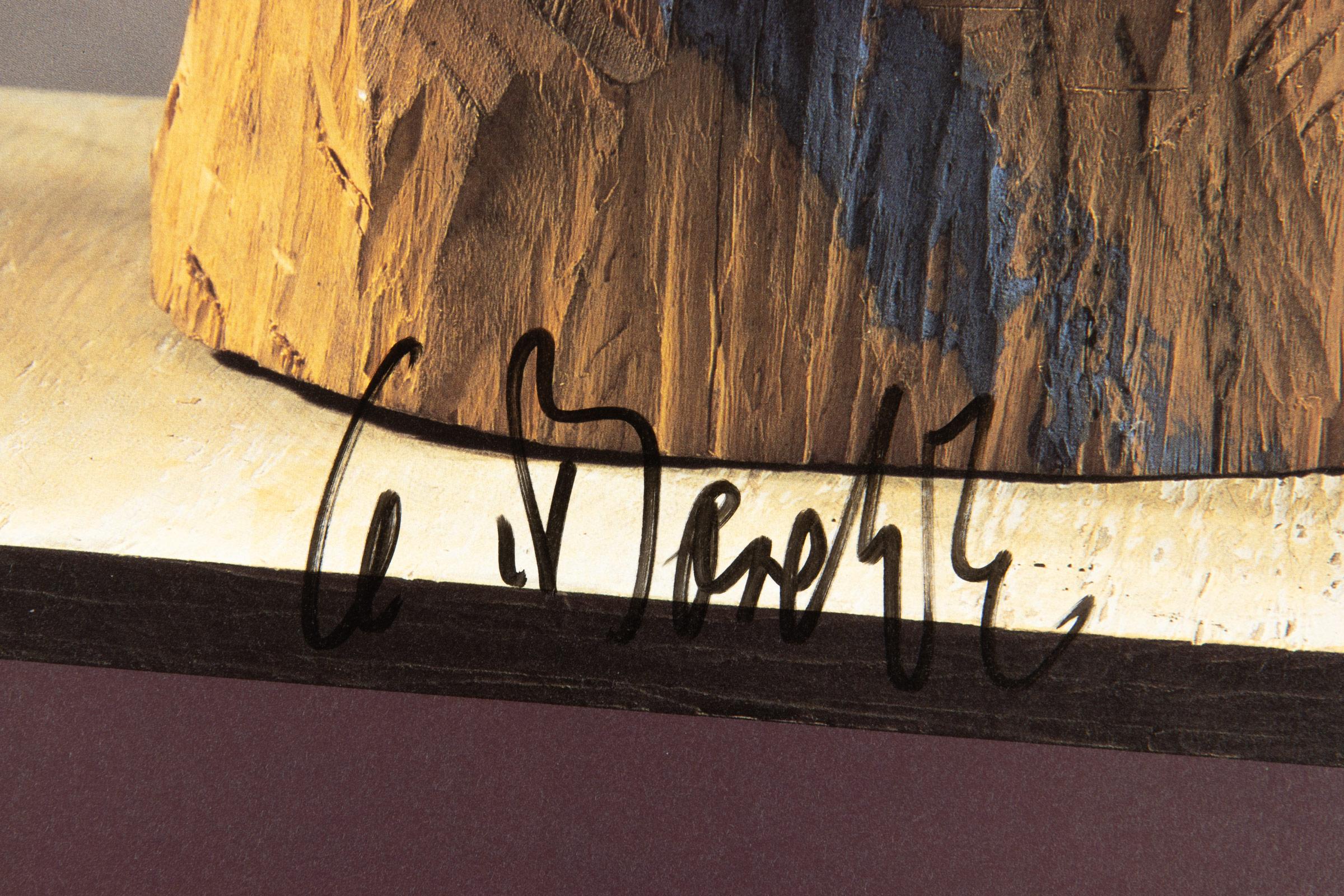Georg Baselitz, Esculturas: Cartel de exposición original firmado, 1994 en venta 2