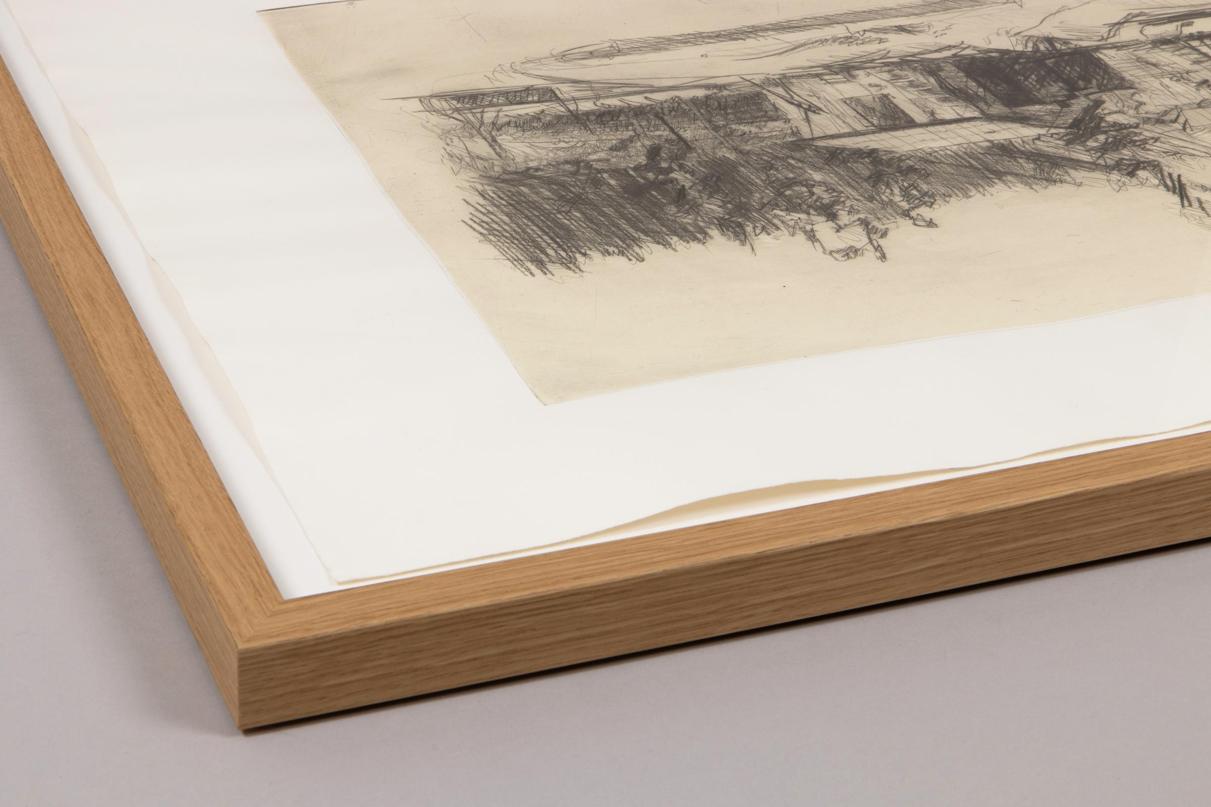 Georg Baselitz, Untitled (from Eine Woche) - Signed Etching, Framed Print For Sale 3