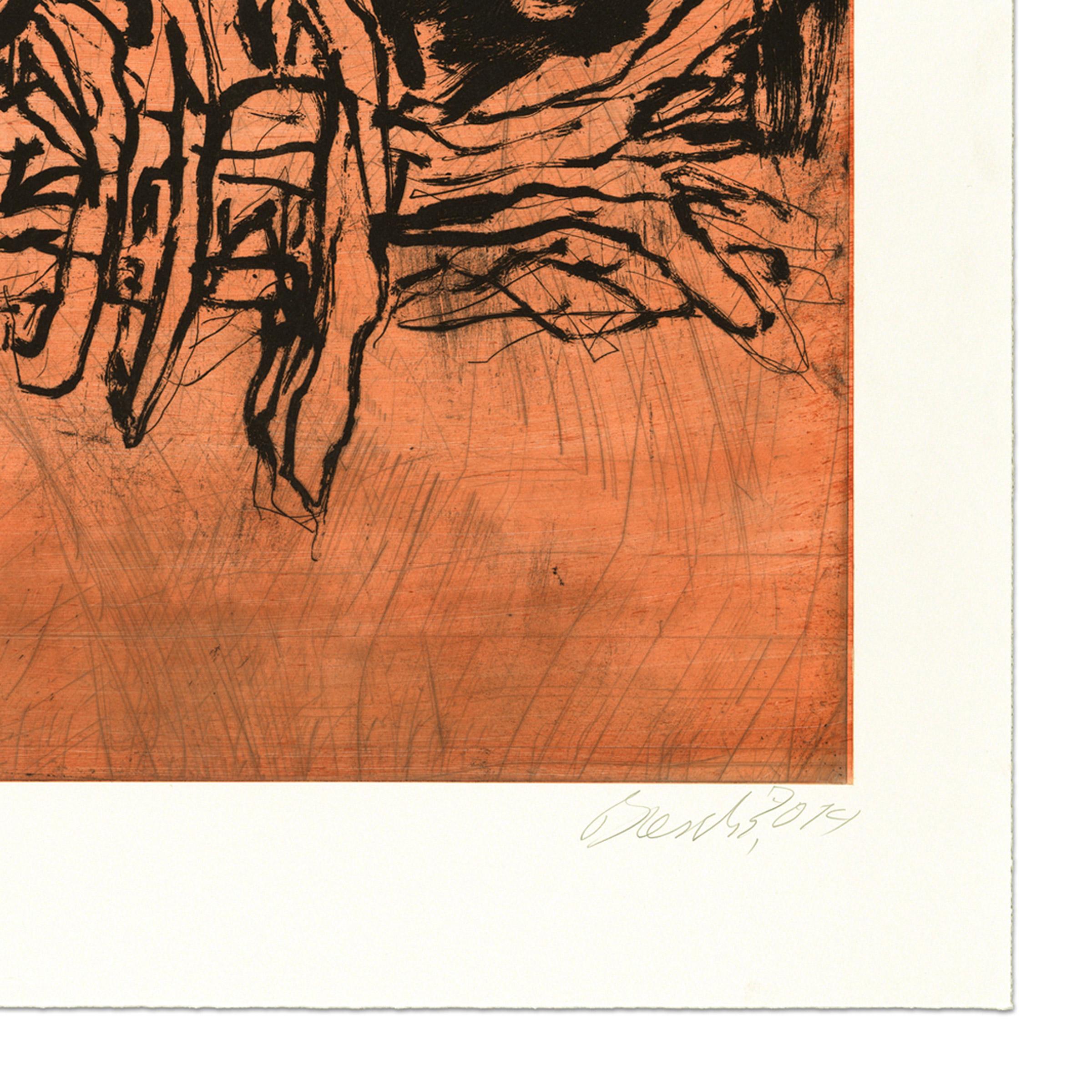 Georg Baselitz, Winterschlaf I: Etching and Aquatint, Abstract Art, Signed Print For Sale 2