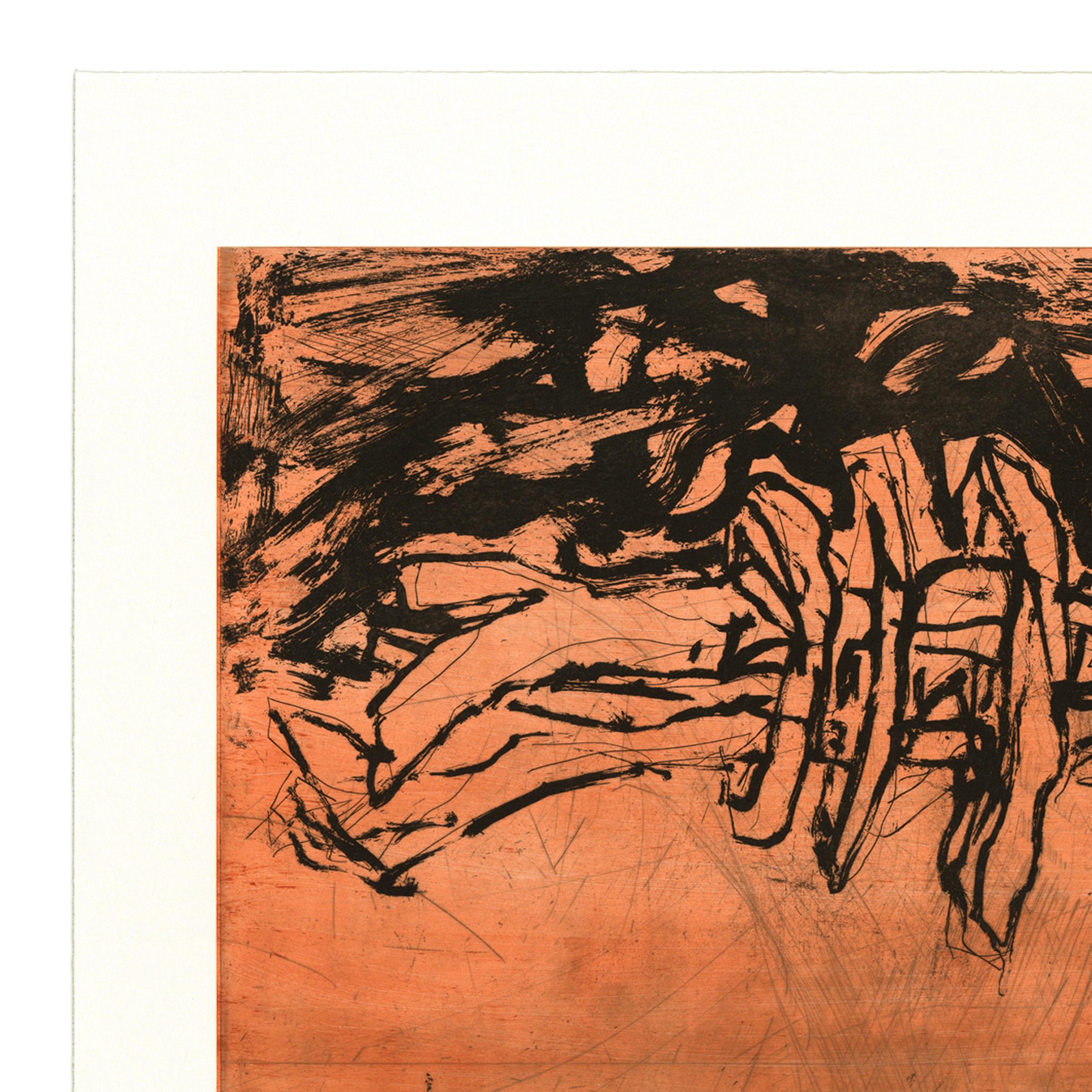 Georg Baselitz, Winterschlaf I: Etching and Aquatint, Abstract Art, Signed Print For Sale 3