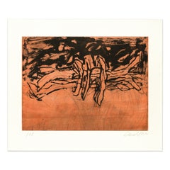 Georg Baselitz, Winterschlaf I: Acquaforte e acquatinta, Arte astratta, Stampa firmata