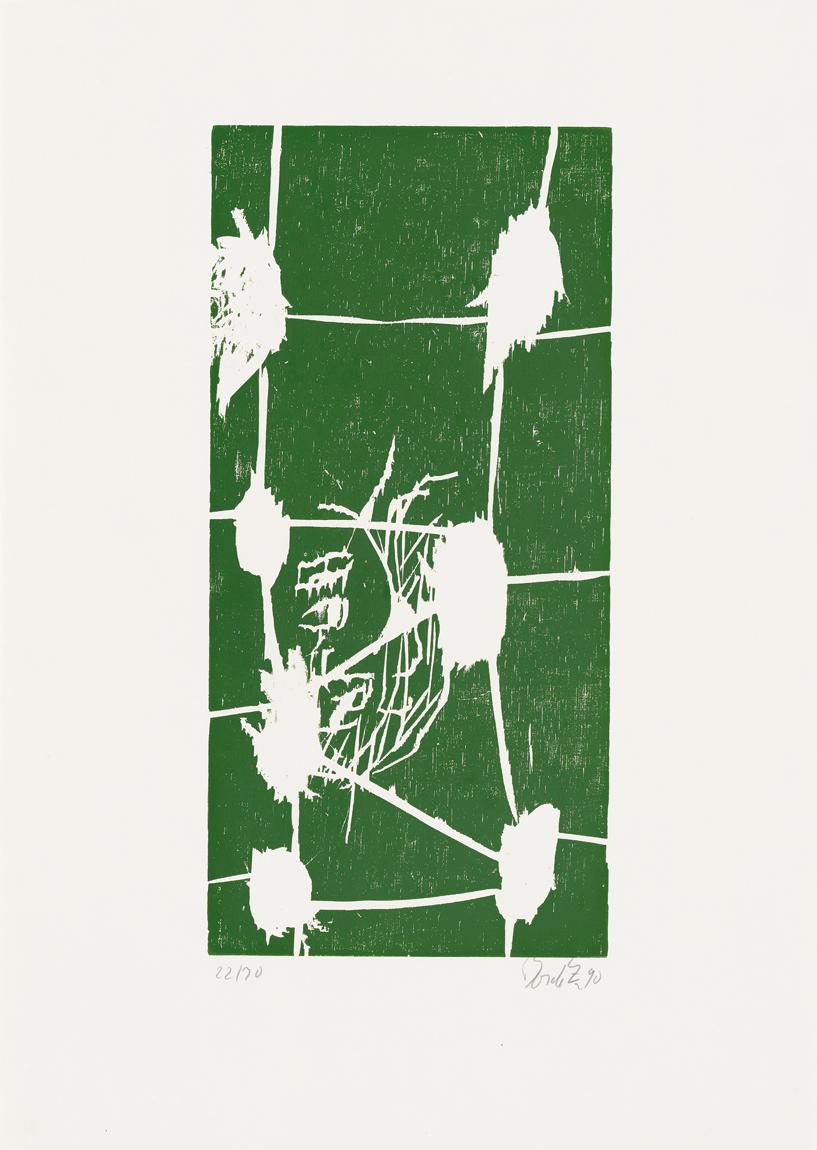 Grün VI (Green VI) - 21st Century, Georg Baselitz, Green, Portrait