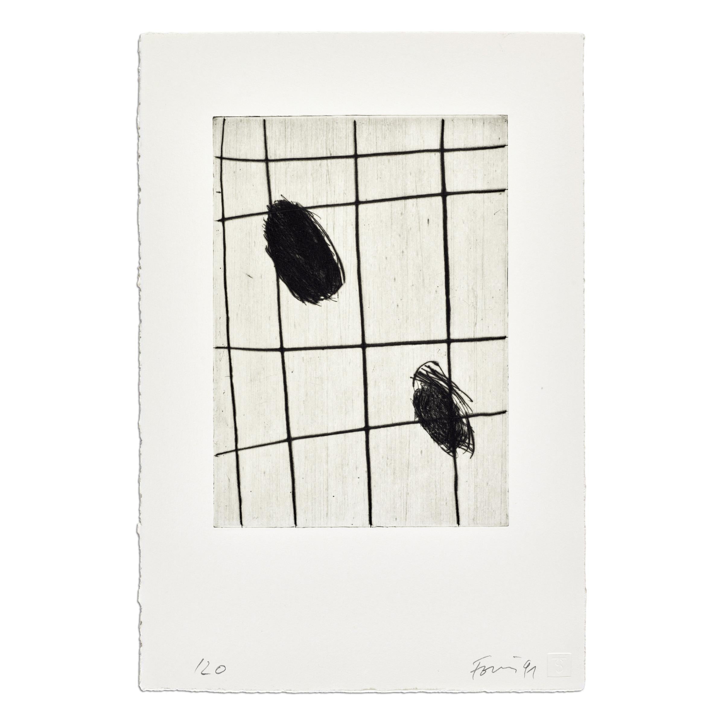 Günther Förg, 6 Radierungen - Signed Etchings, Abstract Art For Sale 1