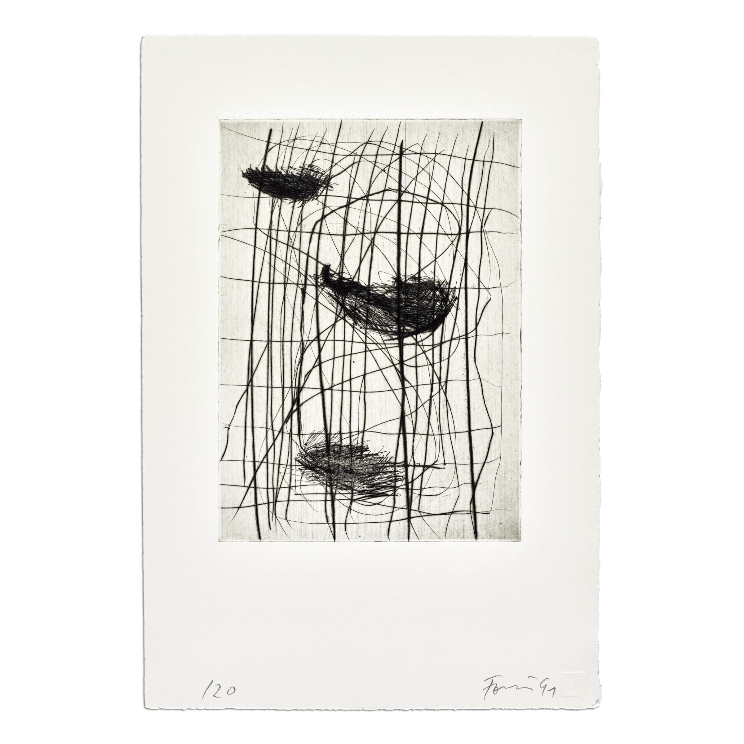 Günther Förg, 6 Radierungen - Signed Etchings, Abstract Art For Sale 2