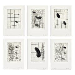 Günther Förg, 6 Radierungen - Signierte Radierungen, Abstrakte Kunst