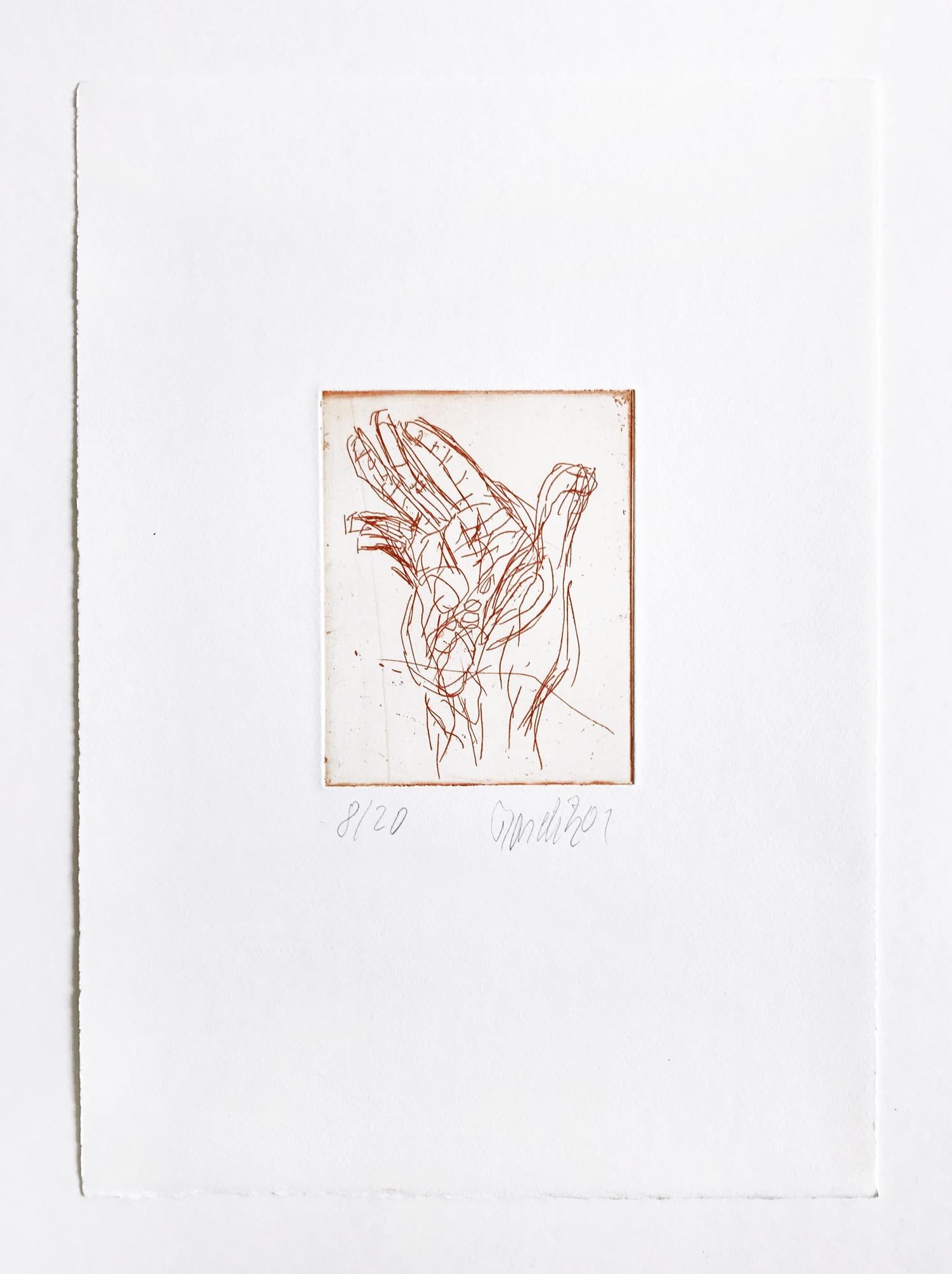 Hand // Etching // Neo Expressionist // Contemporary Art // 21st Century - Print by Georg Baselitz