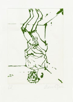 Serpentine (green) - Contemporary, Abstract, Figure, Women, fragile