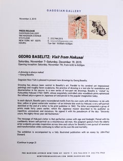 Georg Baselitz, Visit from Hokusai, 1st Ed Exhibition Catalog
