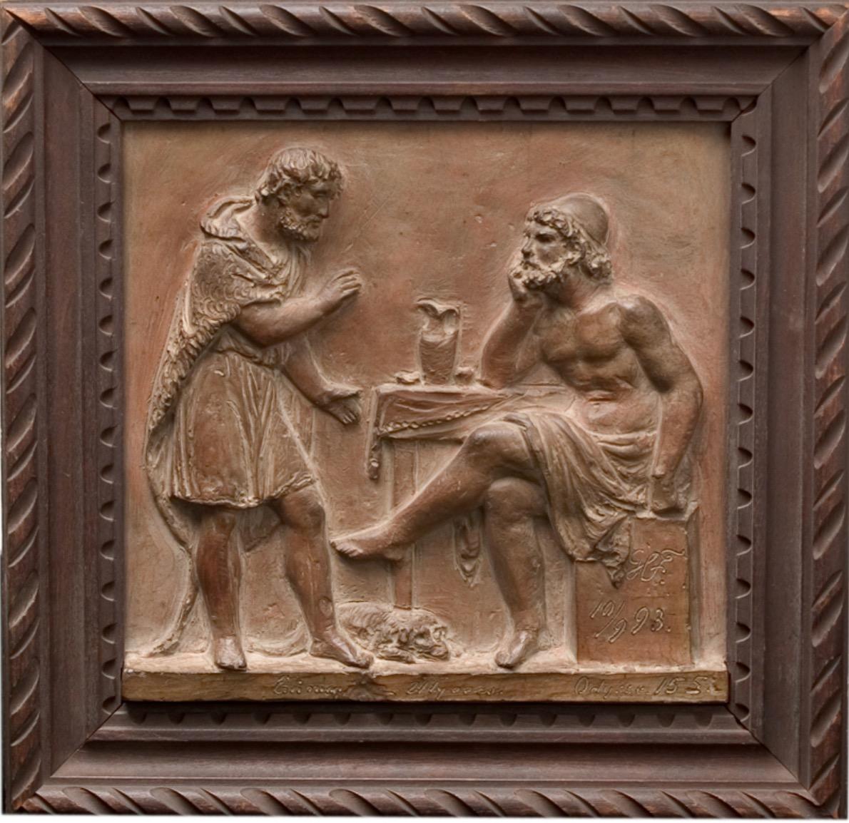 Georg Christian Freund, Terracotta Relief, Signed and Dated 1899 4