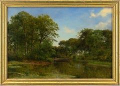 Antique Georg Emil Libert, Sortedam Lake Near Frederiksberg, Copenhagen