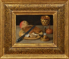 Still Life with Herring, a panel by the workshop of Georg Flegel (1566 - 1638)
