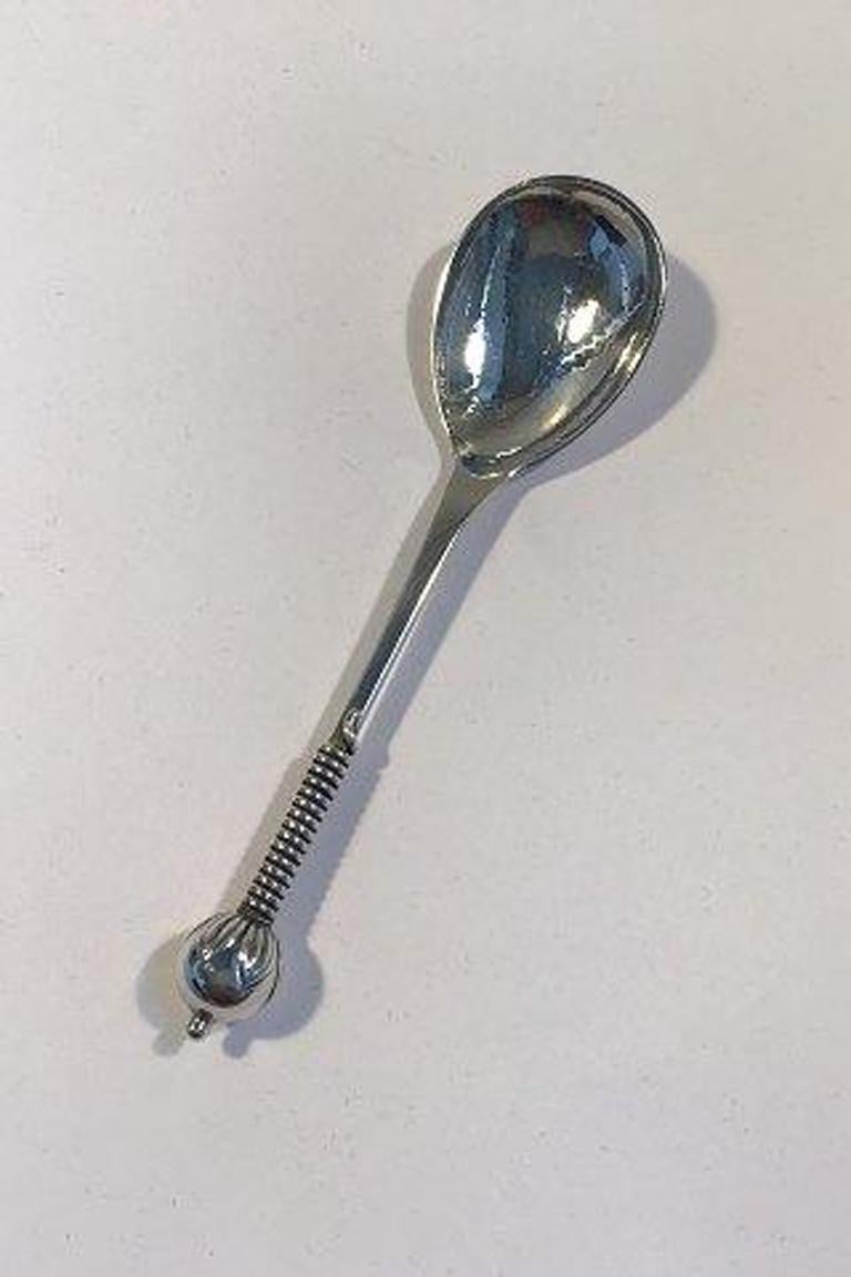 Georg Gleerup silver jam spoon 

Measure: L 14.3 cm (5.62 in).