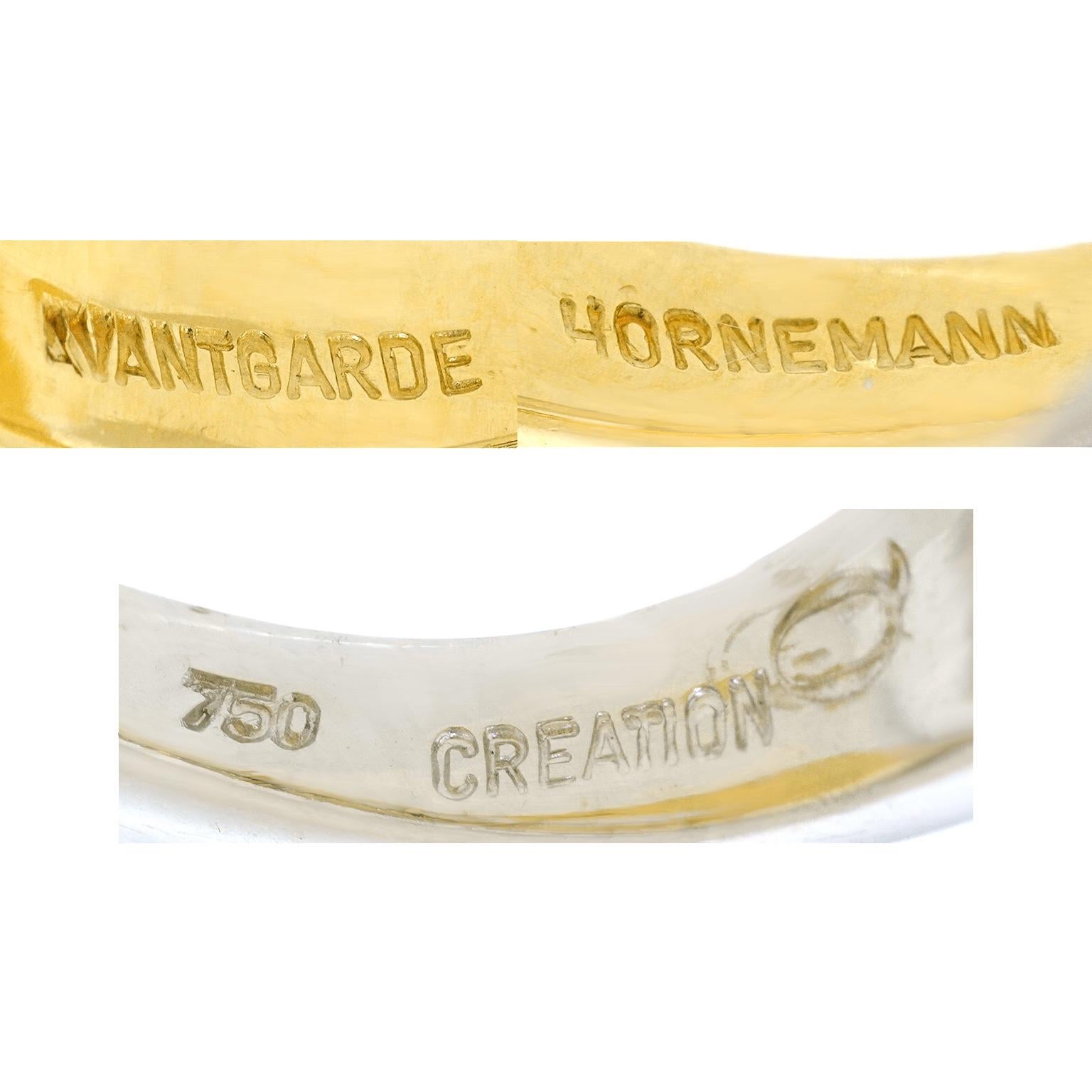 Anello in oro e diamanti Georg Hornemann In condizioni ottime in vendita a Litchfield, CT