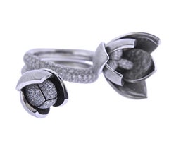 Georg Hornemann Diamond Gold Calla Lily Flower Ring