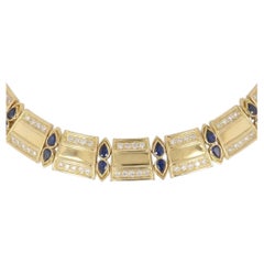 Georg Hornemann Collar Zafiro Diamante Oro 18K 108 Diamantes