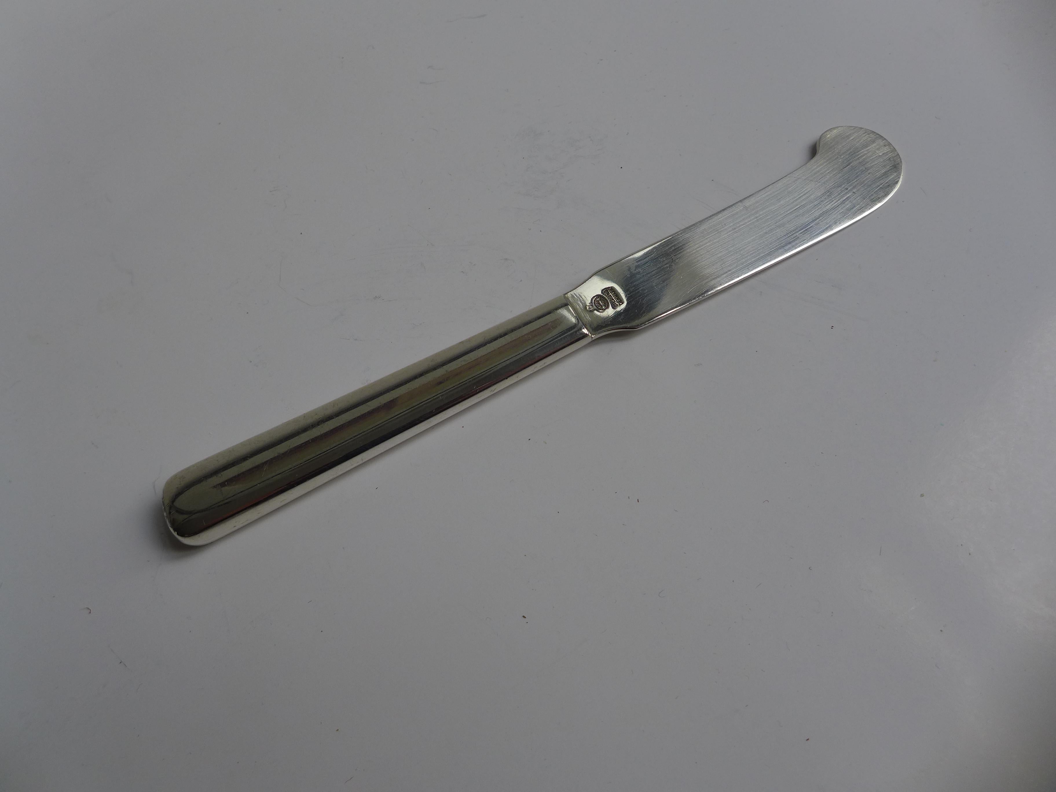 Scandinavian Georg Jansen Butterknife Sterling Silver from 1904 For Sale
