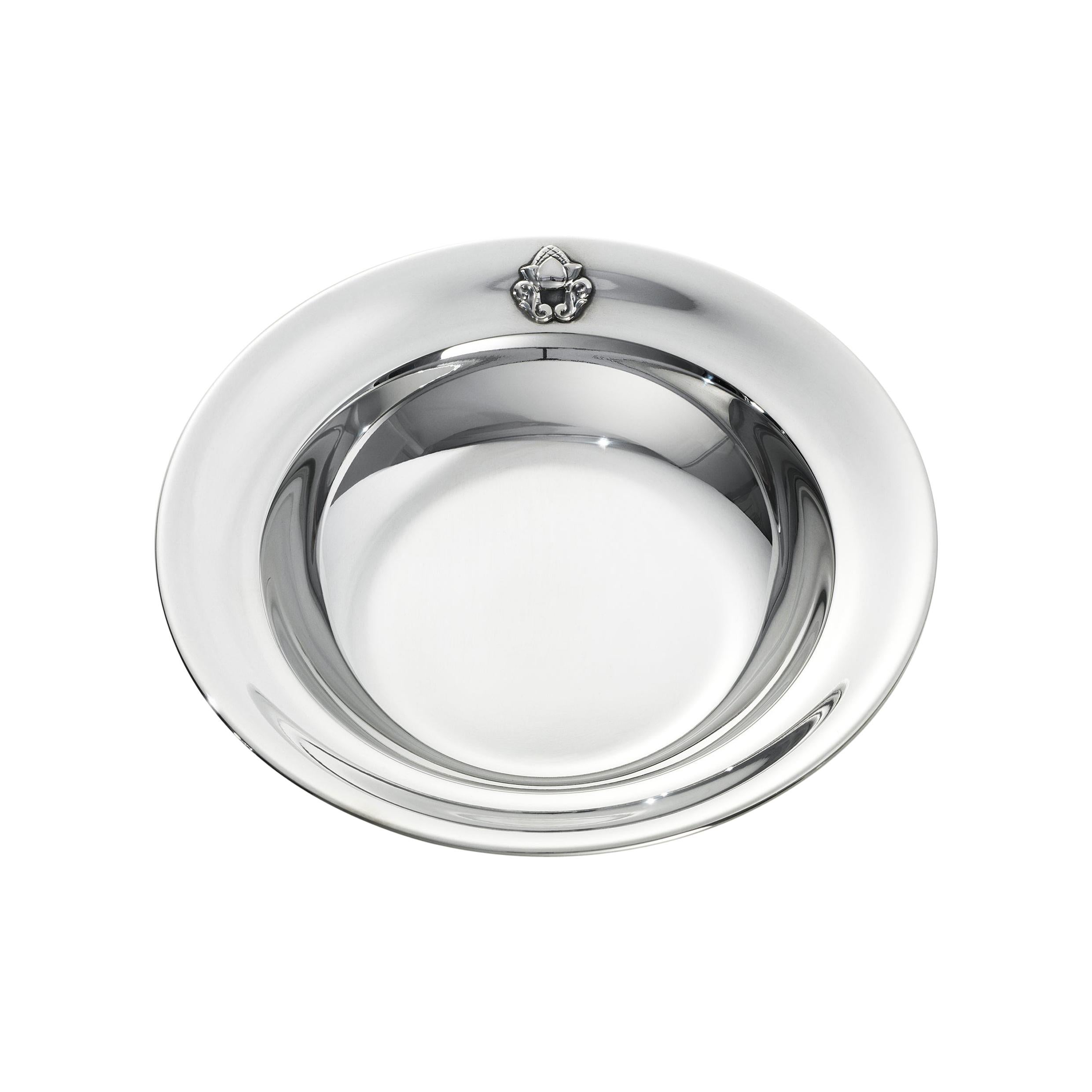 Assiette à glands pour enfant en argent sterling Georg Jensen 1364 de Johan Rohde