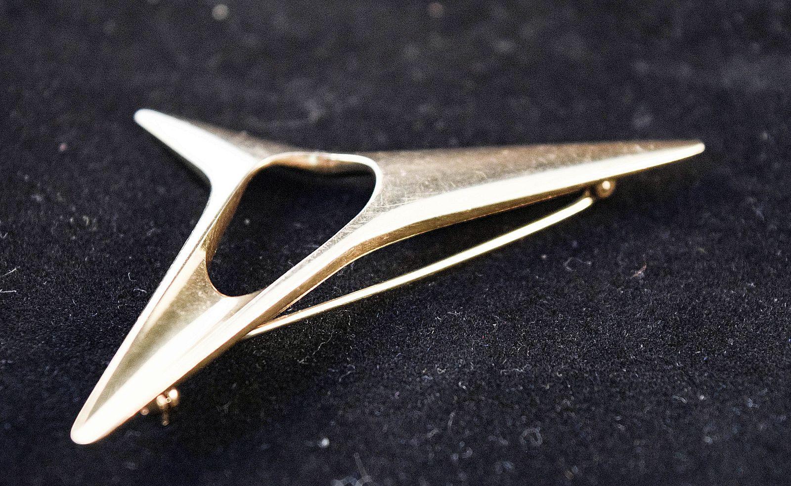Spilla Georg Jensen in oro 18 k. di Henning Koppel Atomic no 1342 in vendita 5