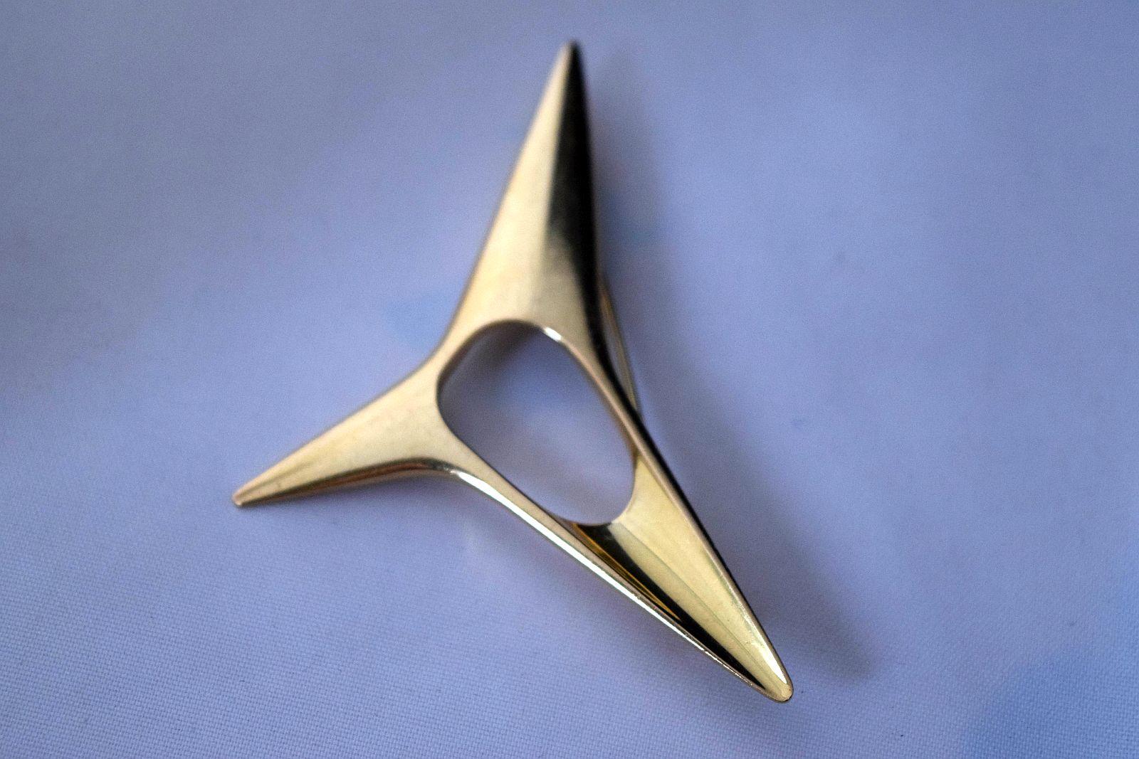 da uomo o donna Spilla Georg Jensen in oro 18 k. di Henning Koppel Atomic no 1342 in vendita