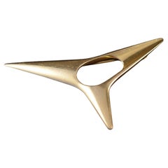 Georg Jensen 18 k Gold brooch by Henning Koppel Atomic no 1342