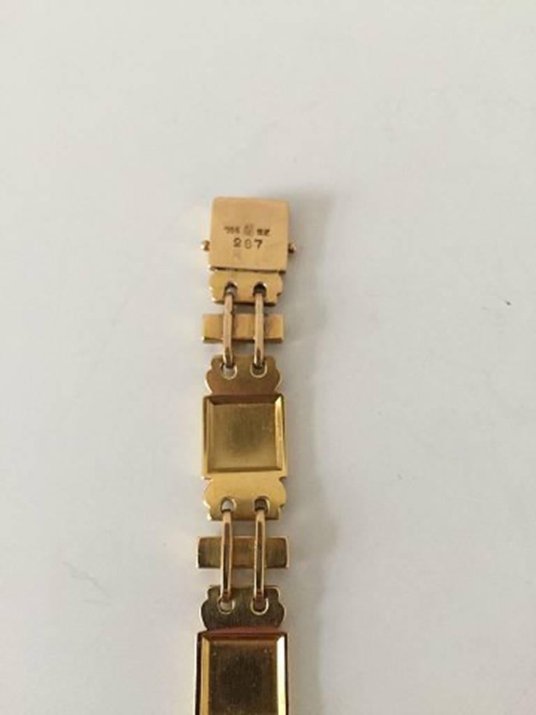 Georg Jensen 18 Karat Gold Bracelet No 287 from 1933-1944 For Sale at ...