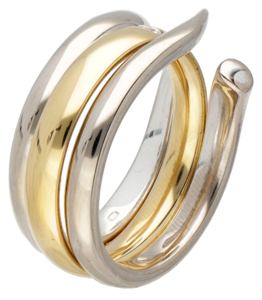 Georg Jensen 18 Karat Gold & Brilliant Cut Diamond Ring In Good Condition For Sale In London, GB