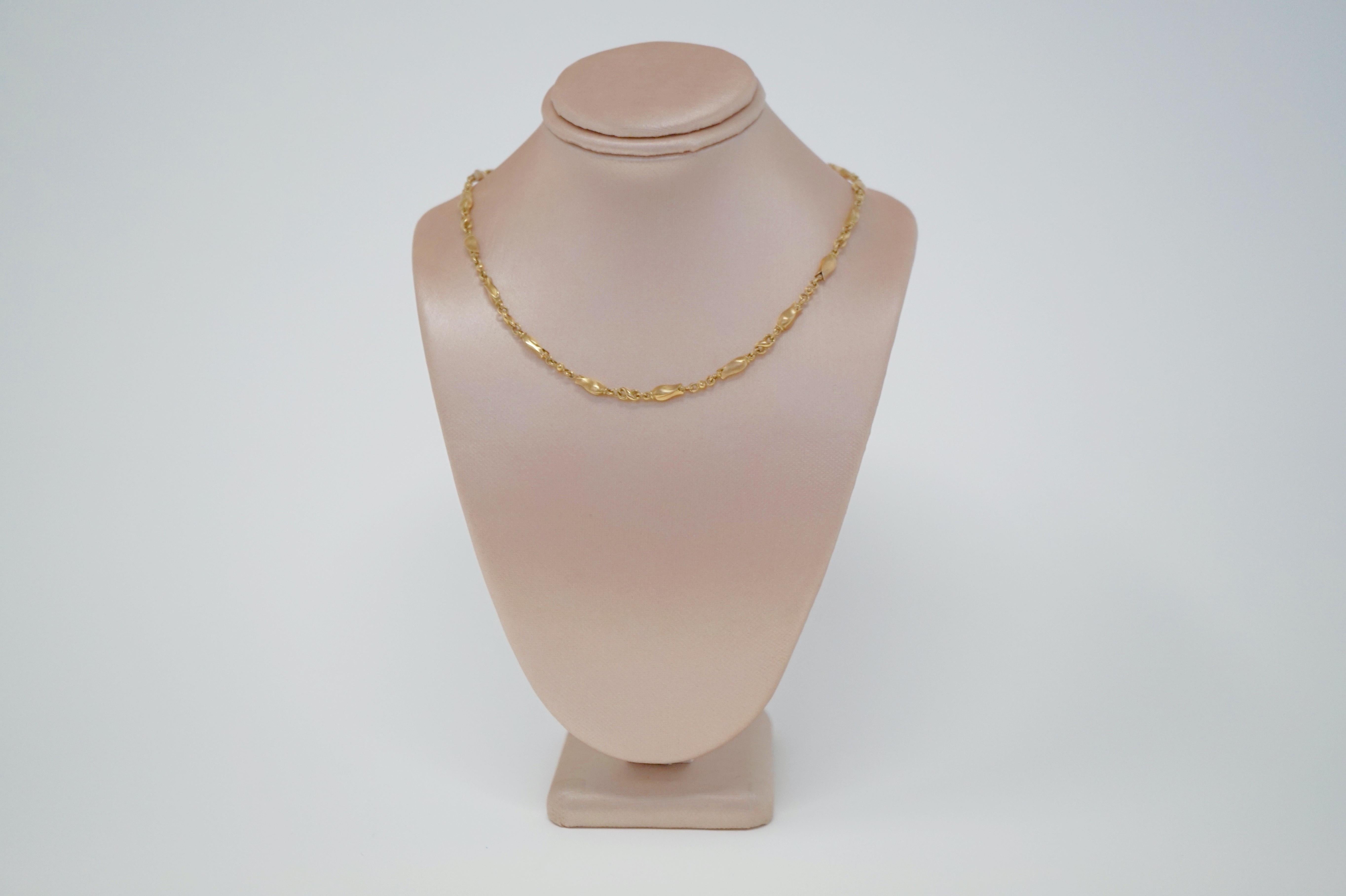 Georg Jensen 18 Karat Gold Necklace and Bracelet Set, Signed 2