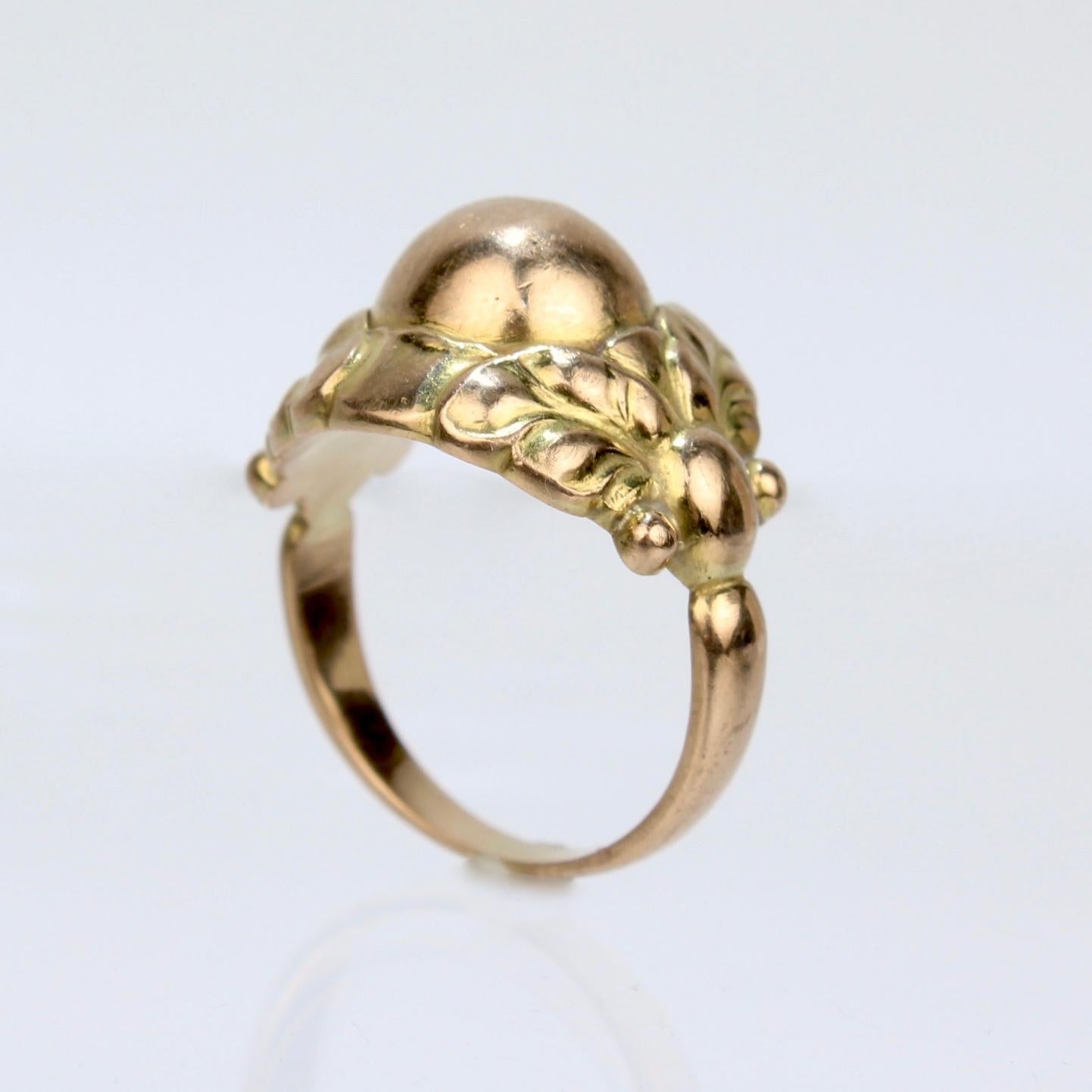 Georg Jensen 18 Karat Gold Ring Model No. 111 B 1