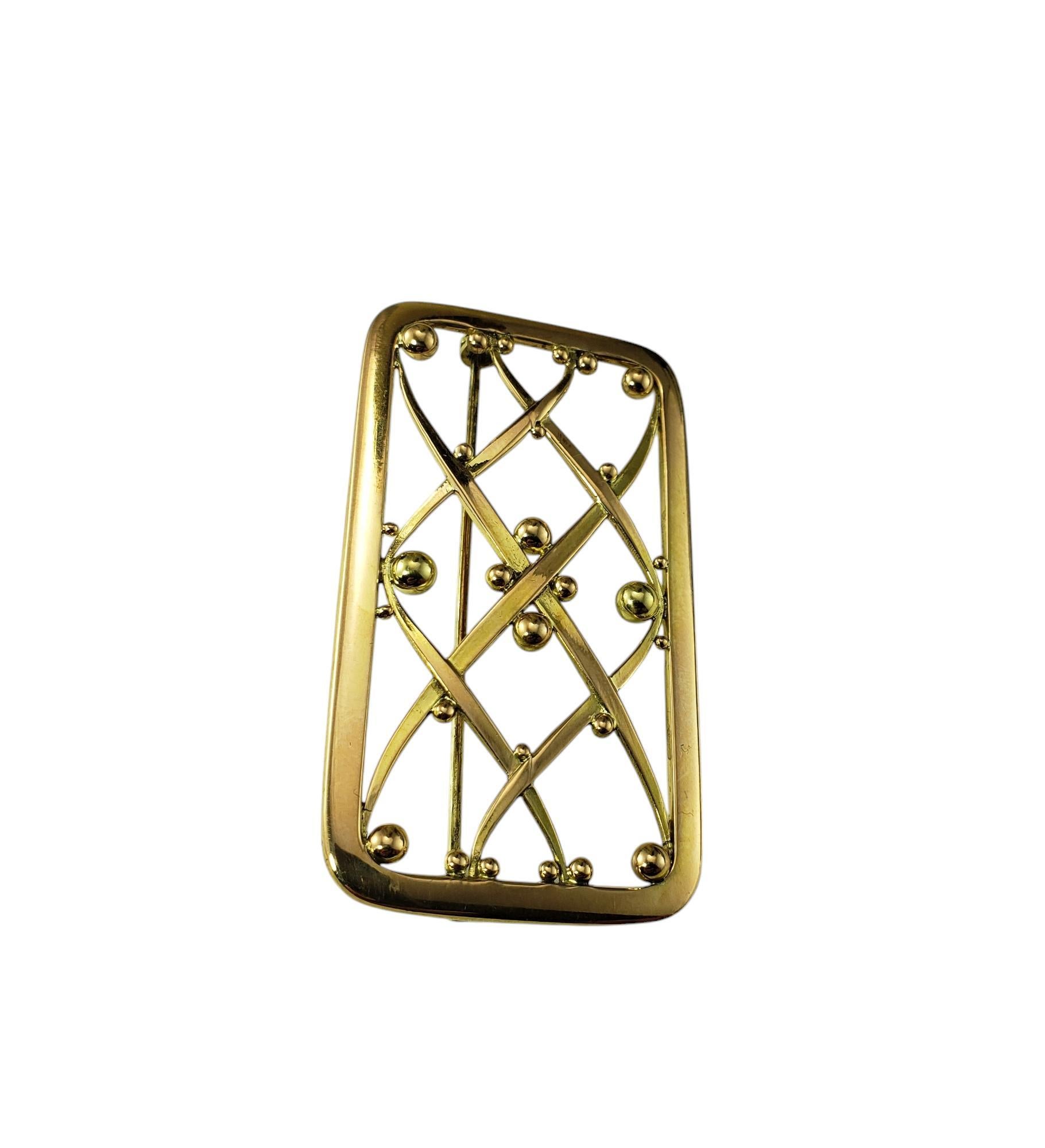 Georg Jensen 18 Karat Gelbgold Brosche/Pin #20329 (Zeitgenössisch) im Angebot