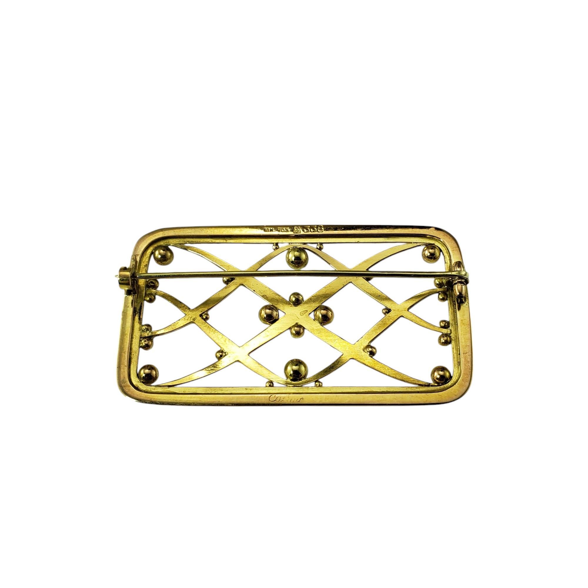 Georg Jensen 18 Karat Gelbgold Brosche/Pin #20329 im Zustand „Gut“ im Angebot in Washington Depot, CT