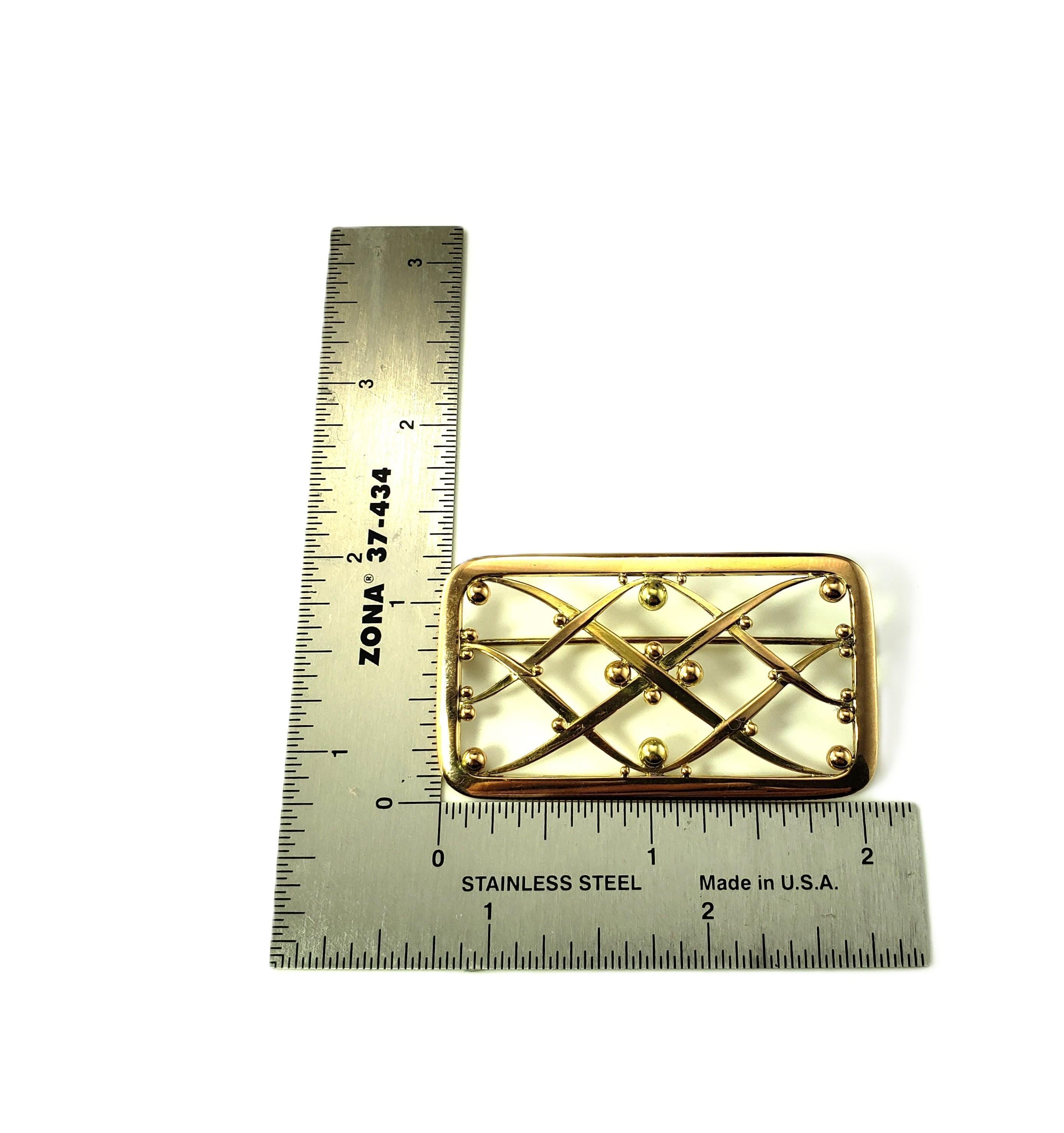 Georg Jensen 18 Karat Gelbgold Brosche/Pin #20329 im Angebot 1