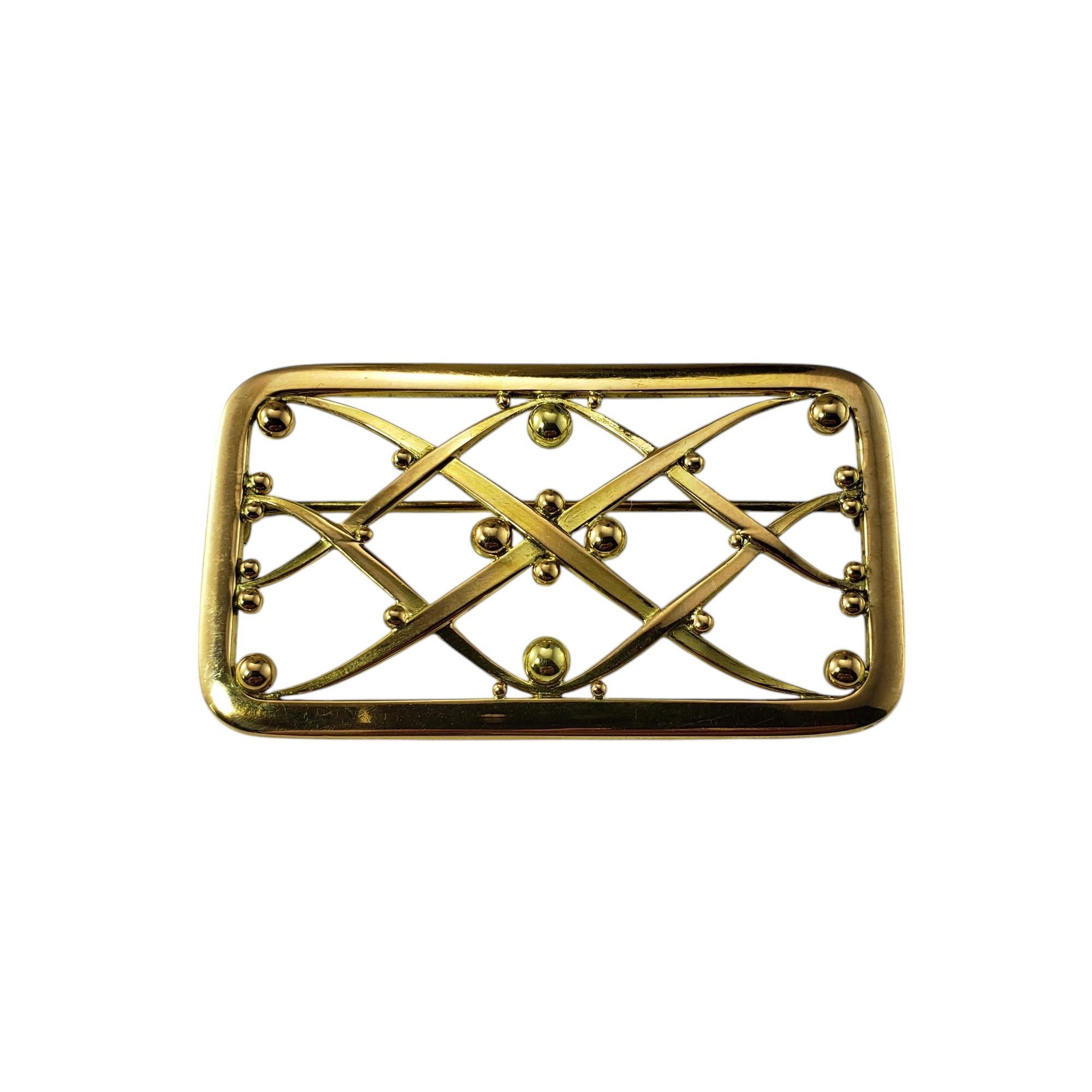 Georg Jensen 18 Karat Yellow Gold Brooch/Pin #20329