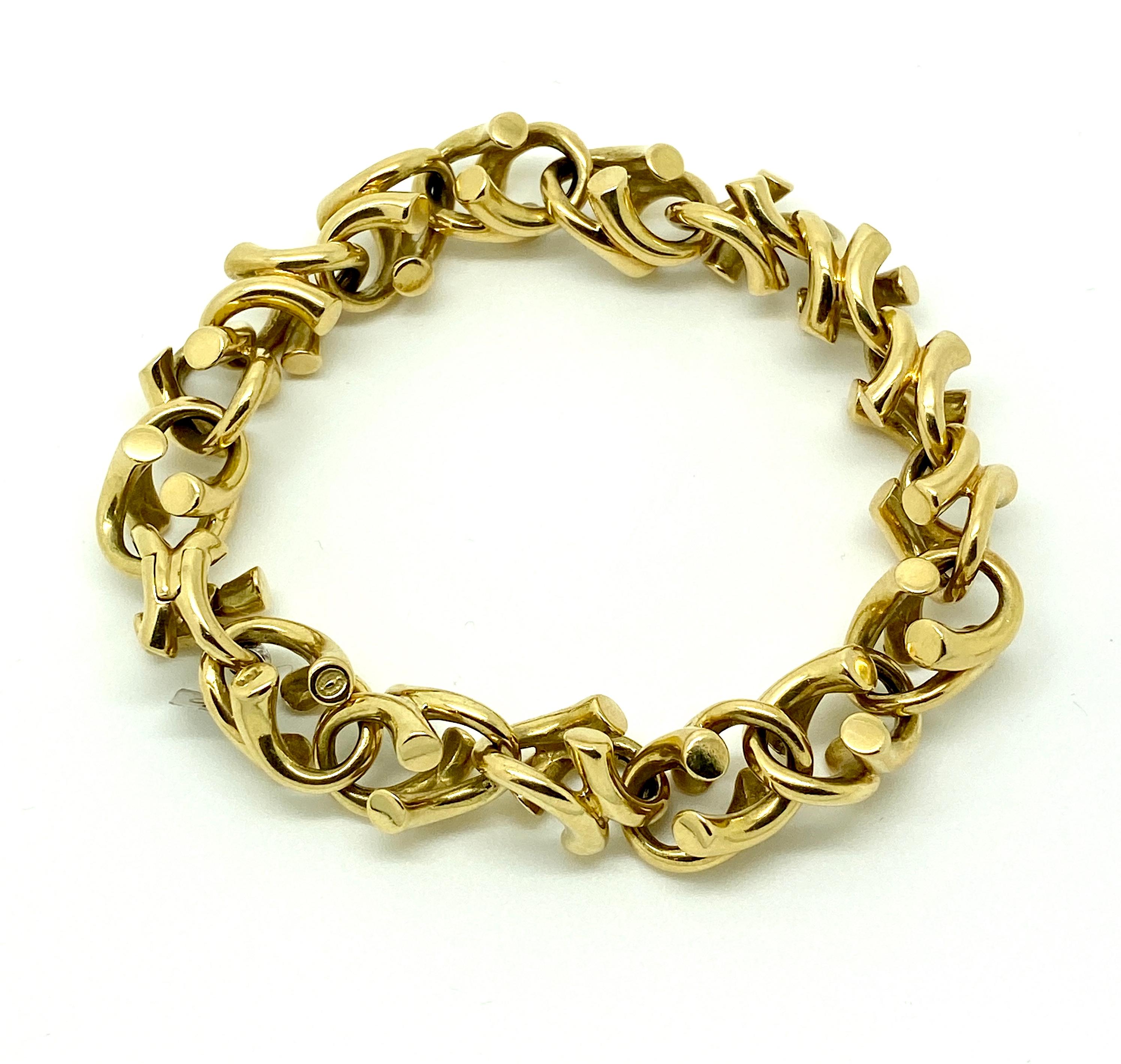 Georg Jensen Magic-Armband aus 18 Karat Gelbgold im Zustand „Gut“ im Angebot in London, GB