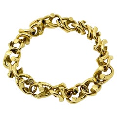 Vintage Georg Jensen 18 Karat Yellow Gold Magic Bracelet