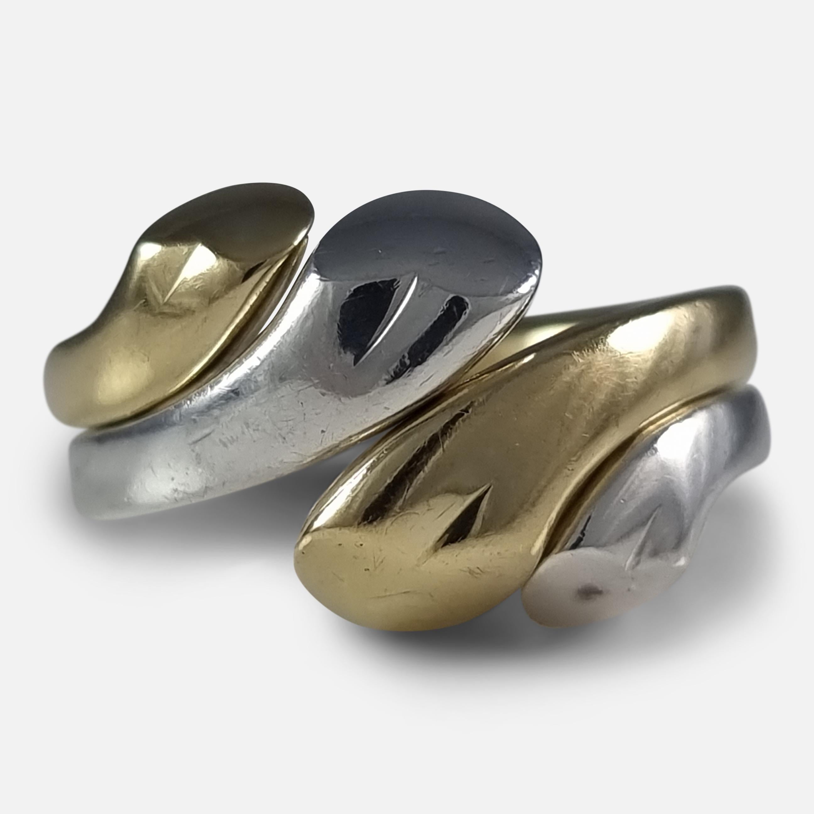 Georg Jensen 18ct Gold and Silver 'Devoted Heart' Ring, Regitze Overgaard 5