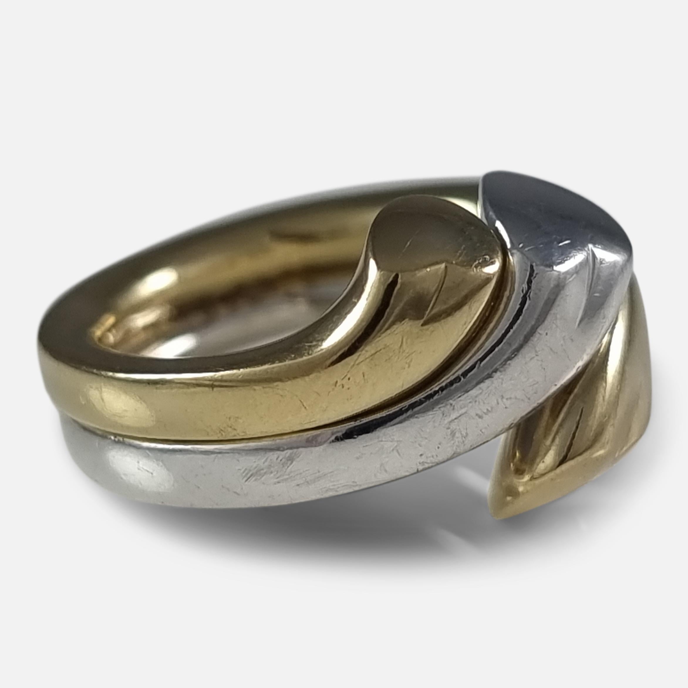 Georg Jensen 18ct Gold and Silver 'Devoted Heart' Ring, Regitze Overgaard 6