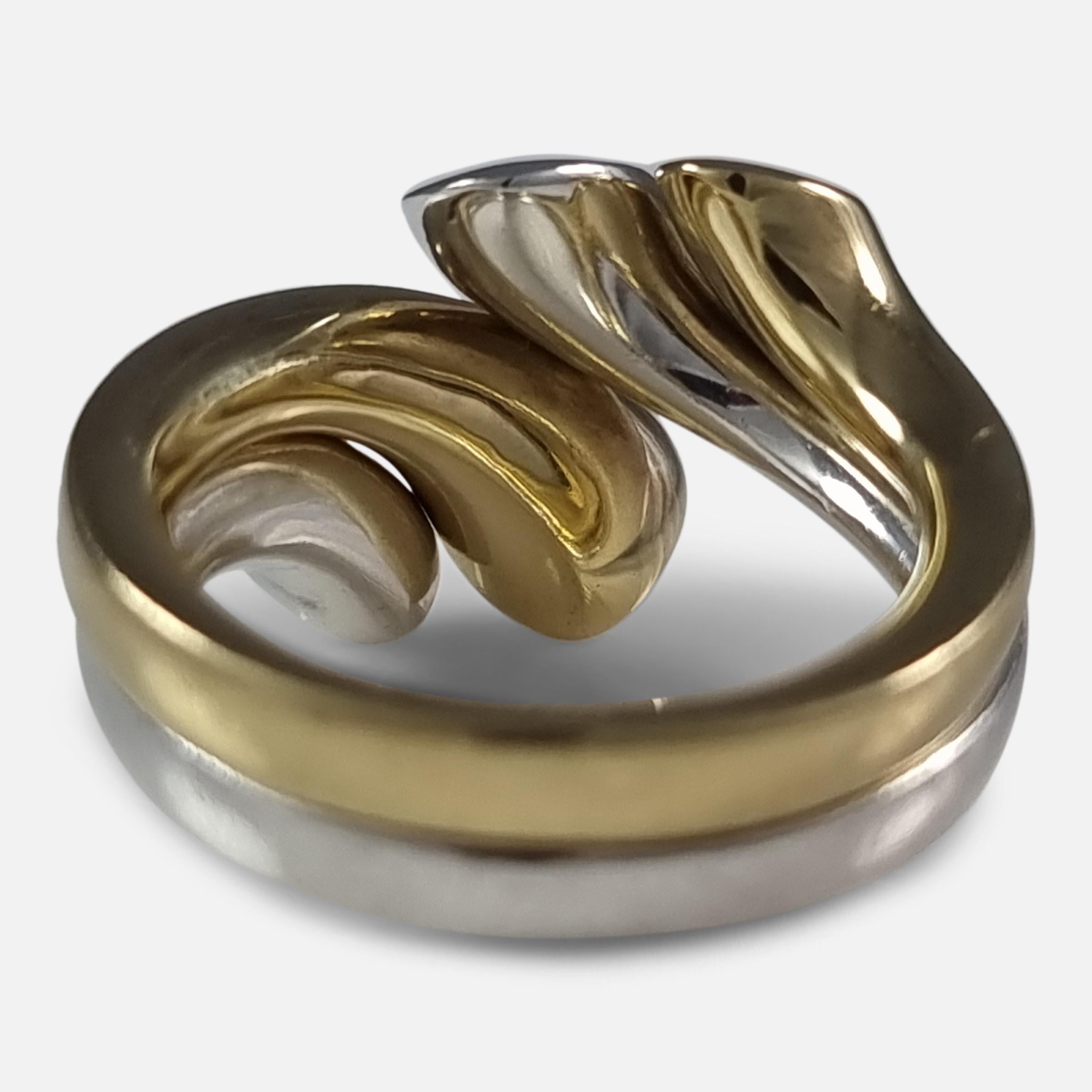 Georg Jensen 18ct Gold and Silver 'Devoted Heart' Ring, Regitze Overgaard 8