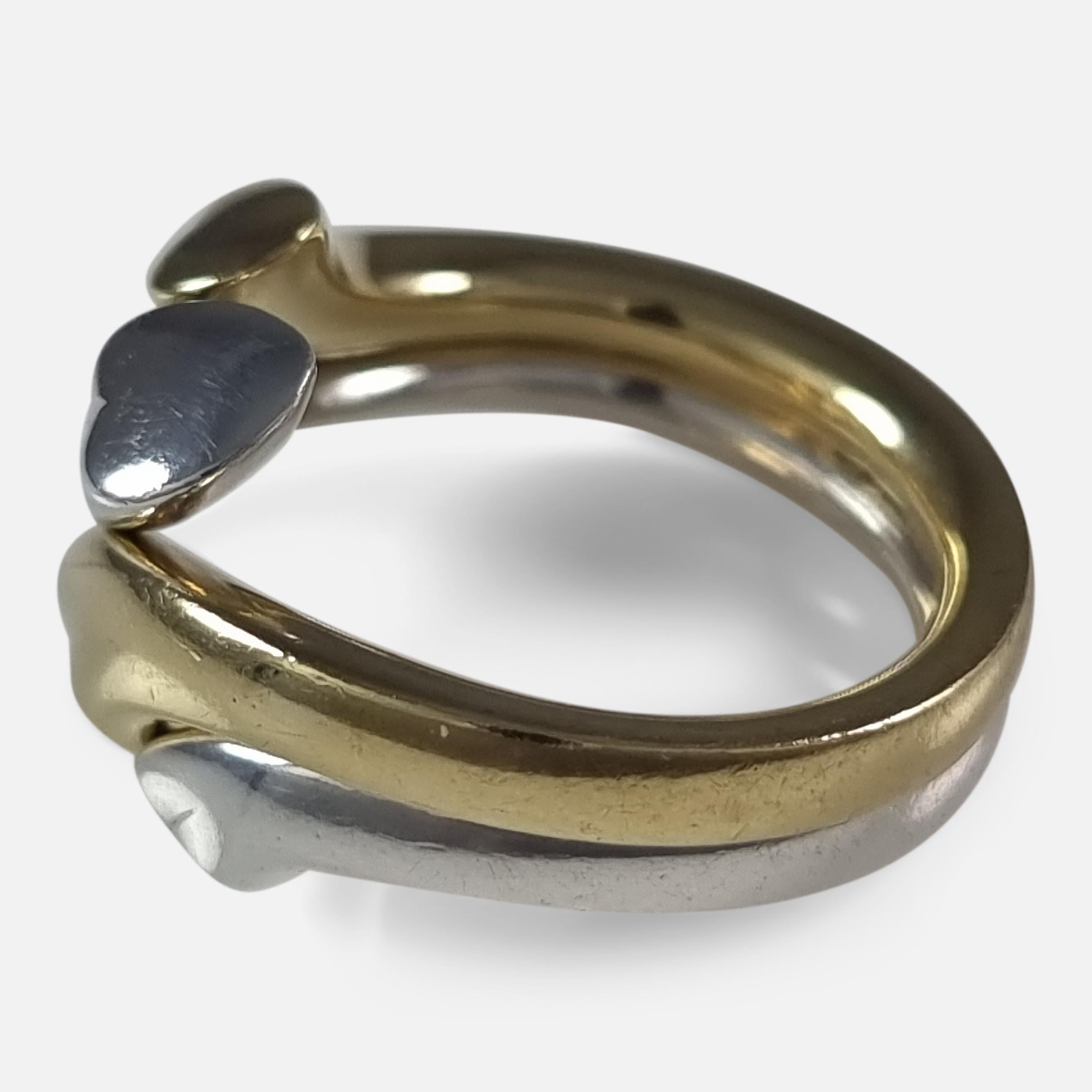 Georg Jensen 18ct Gold and Silver 'Devoted Heart' Ring, Regitze Overgaard 10