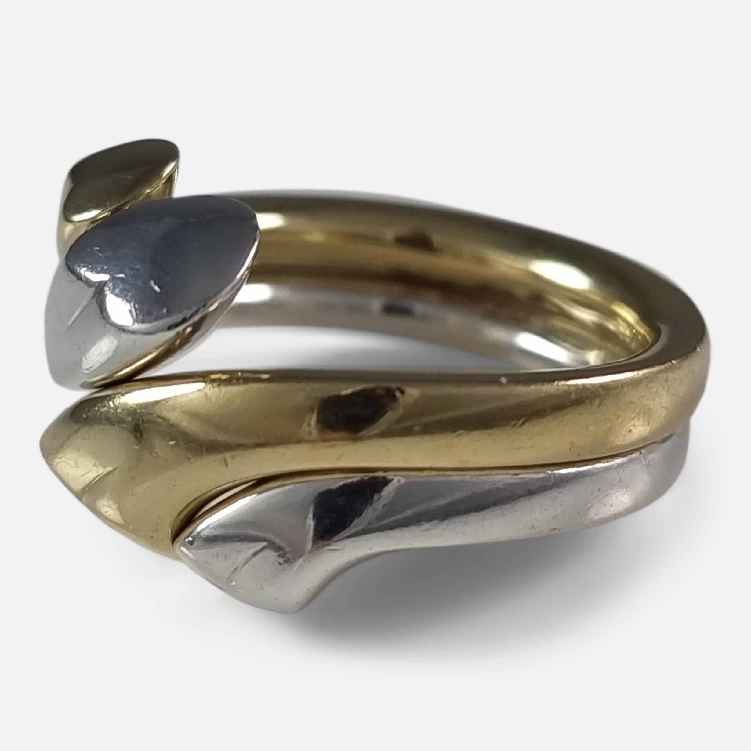 Georg Jensen 18ct Gold and Silver 'Devoted Heart' Ring, Regitze Overgaard 11