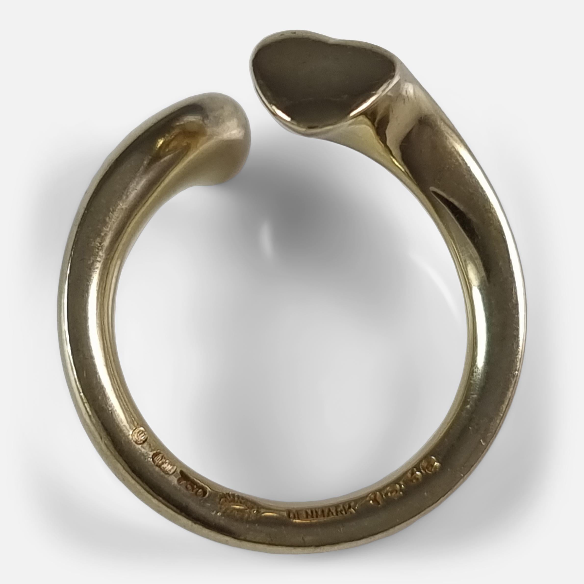 Georg Jensen 18ct Gold and Silver 'Devoted Heart' Ring, Regitze Overgaard 2