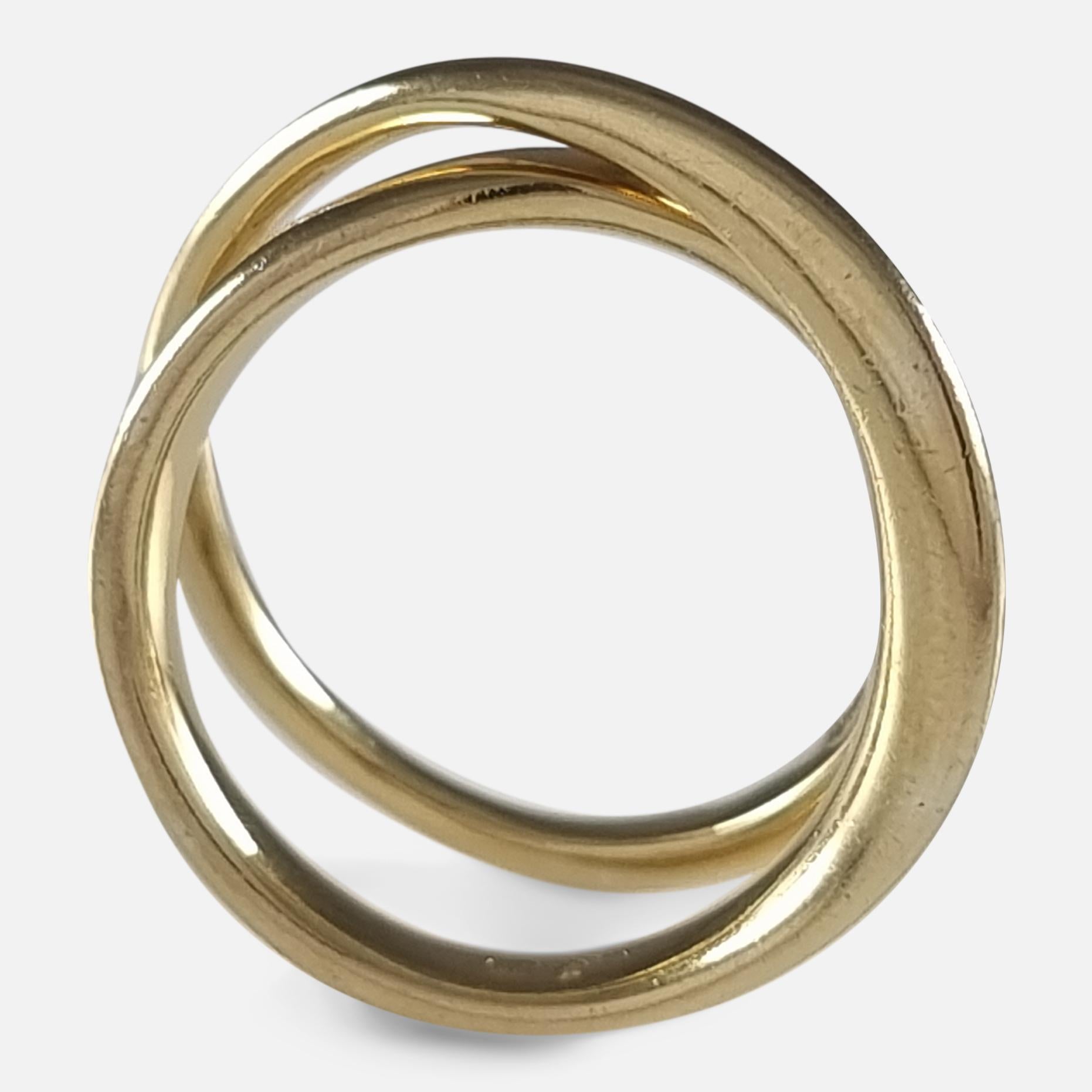 Georg Jensen 18ct Gold Möbius Ring #1369, Vivianna Torun 5