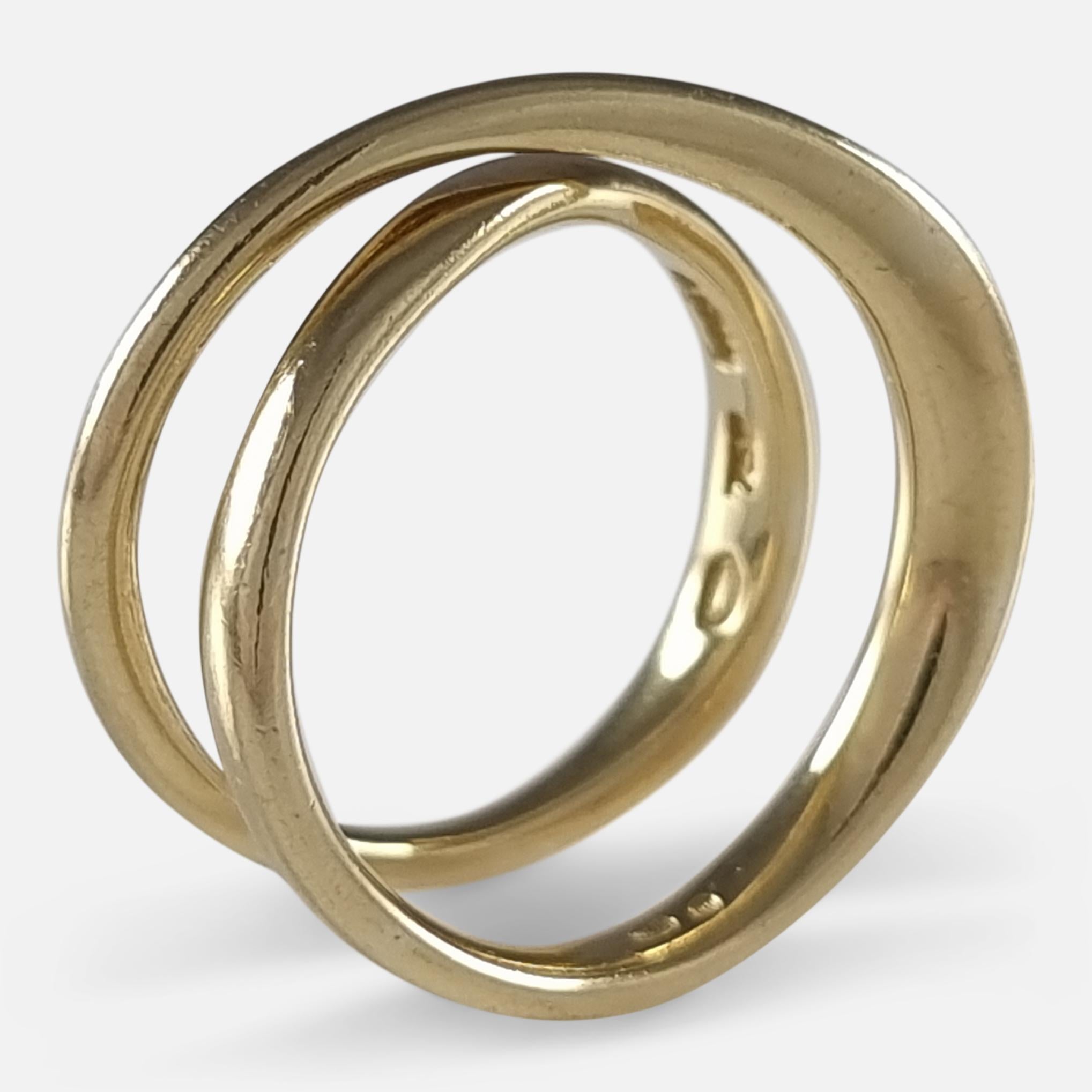 Georg Jensen 18ct Gold Möbius Ring #1369, Vivianna Torun 6