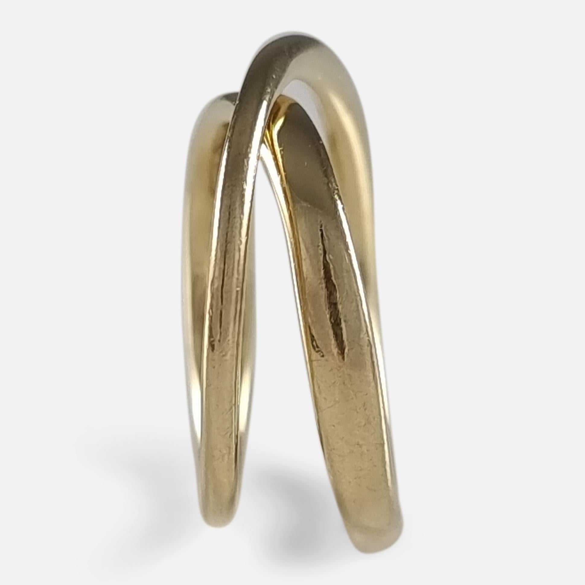 Georg Jensen 18ct Gold Möbius Ring #1369, Vivianna Torun 7