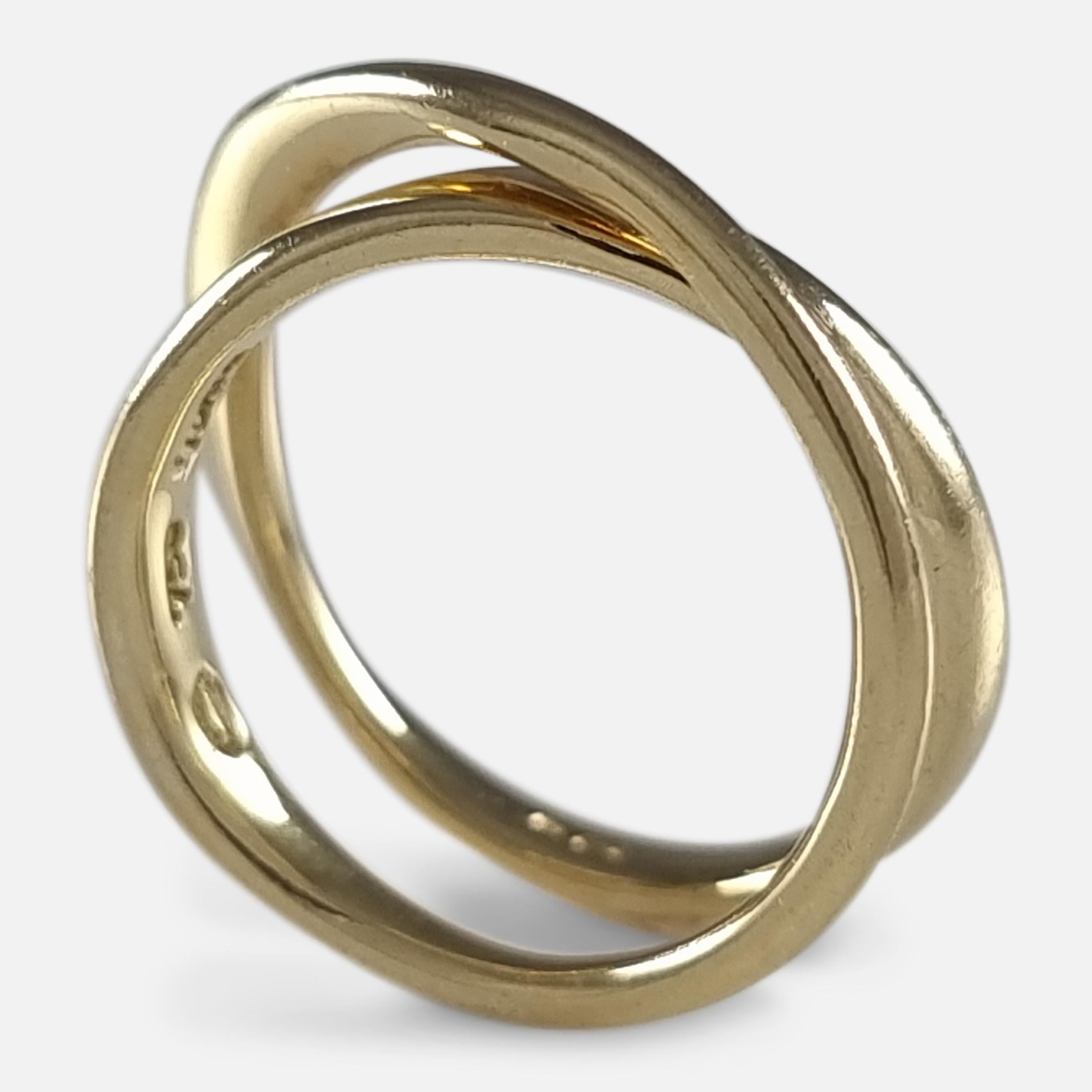 Georg Jensen 18ct Gold Möbius Ring #1369, Vivianna Torun 9