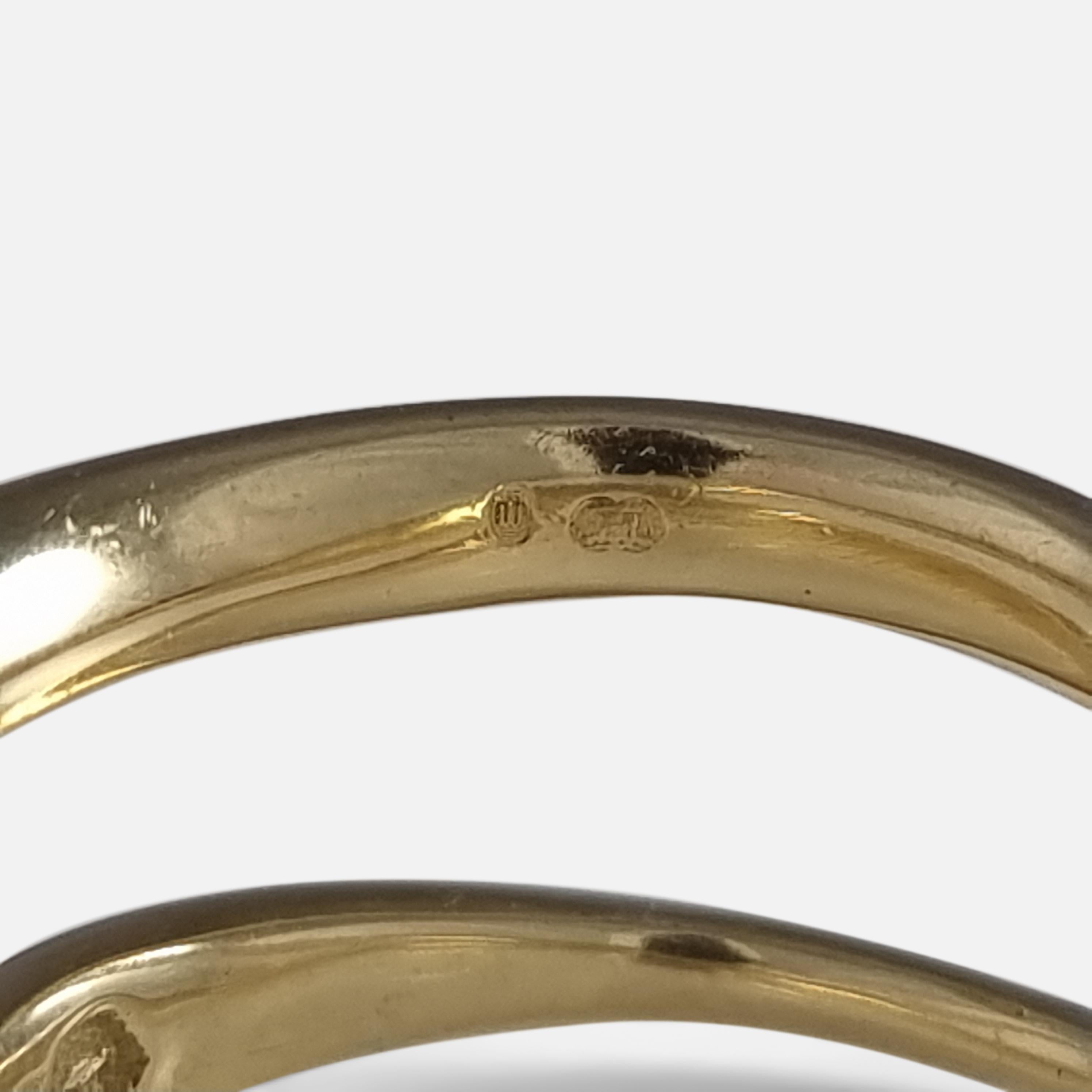 Georg Jensen 18ct Gold Möbius Ring #1369, Vivianna Torun 11
