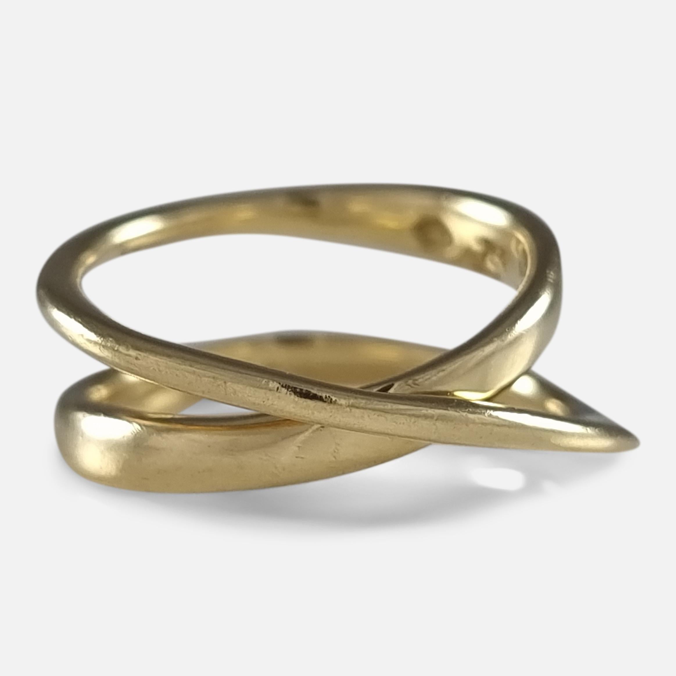 Georg Jensen 18ct Gold Möbius Ring #1369, Vivianna Torun 12