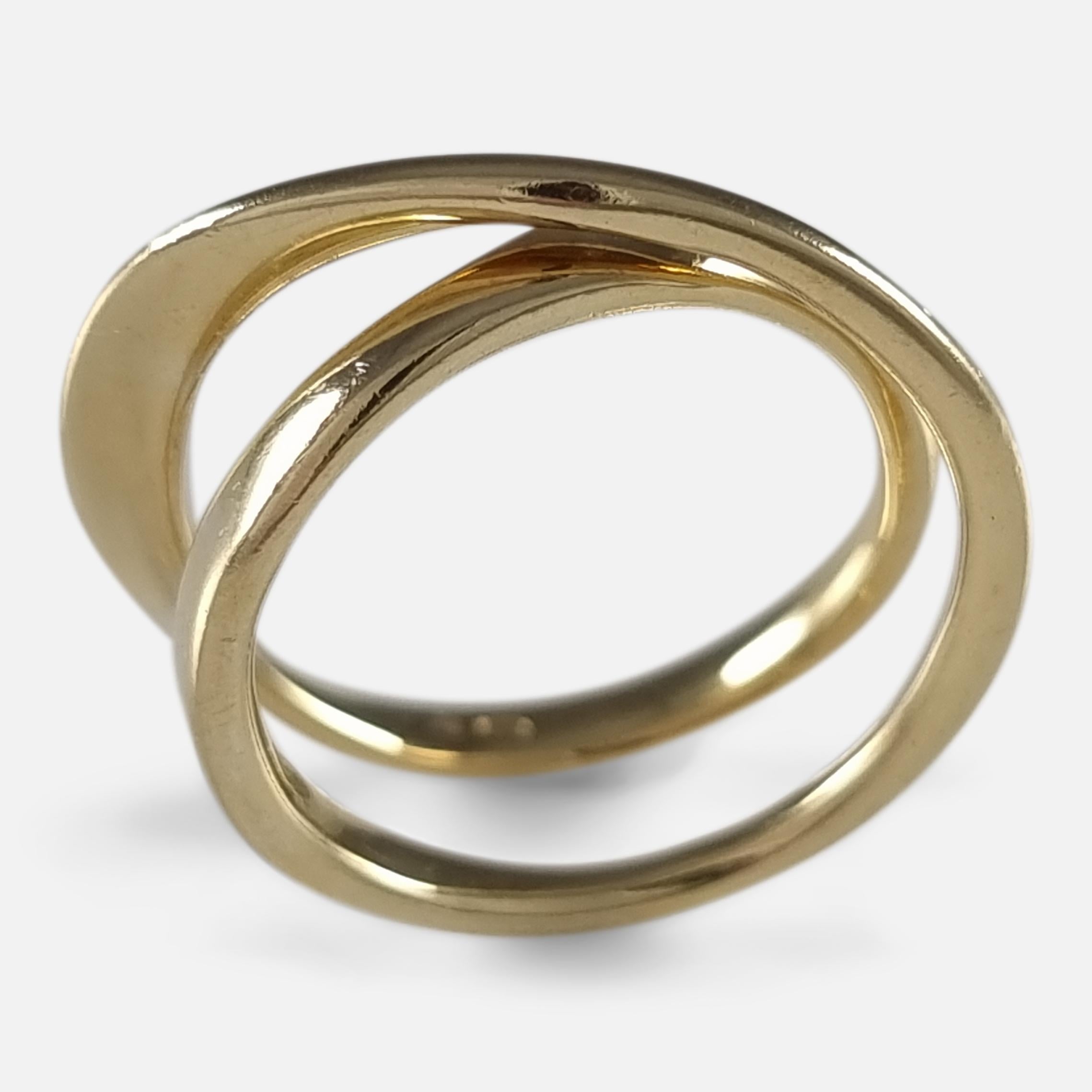 Georg Jensen 18ct Gold Möbius Ring #1369, Vivianna Torun für Damen oder Herren