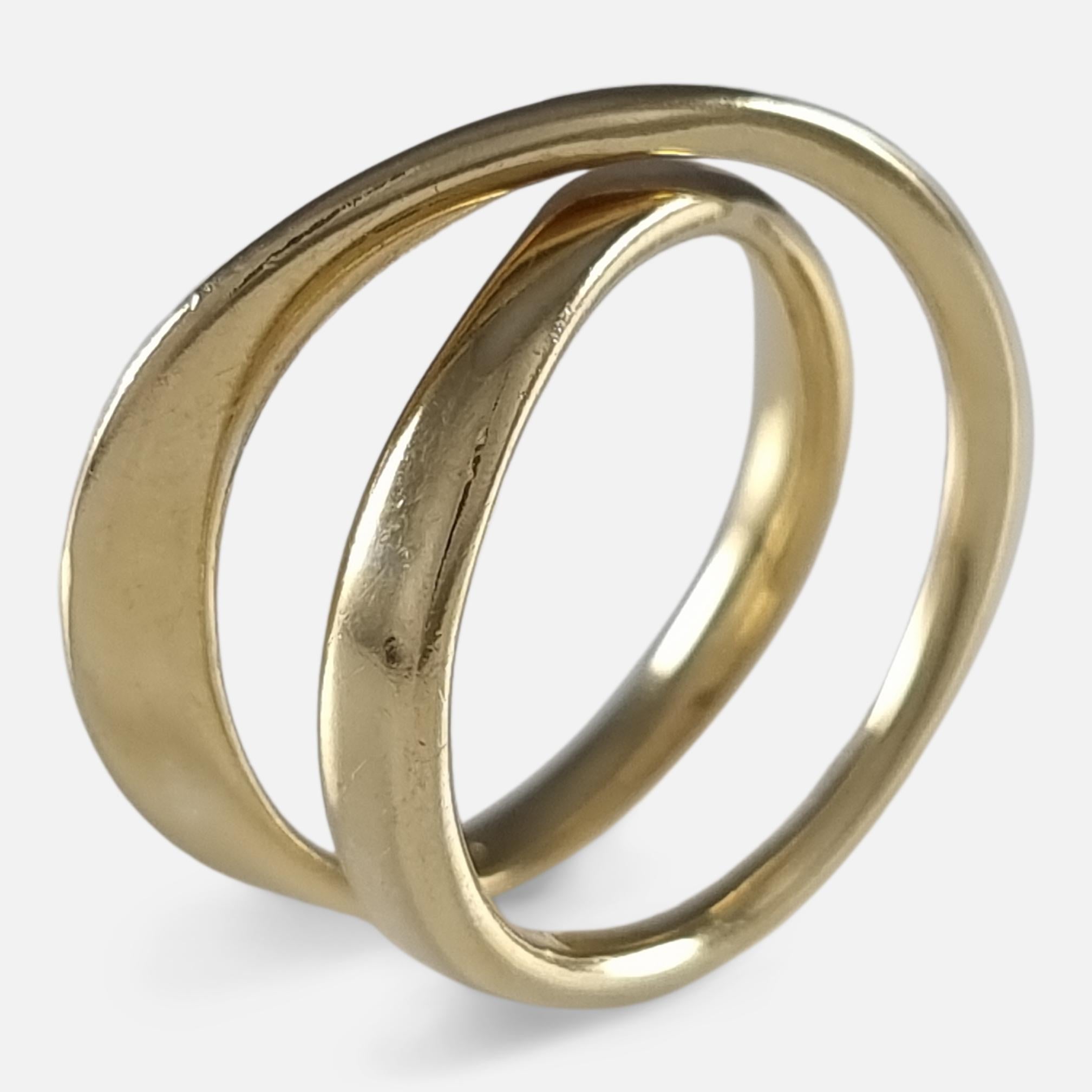 Georg Jensen 18ct Gold Möbius Ring #1369, Vivianna Torun 2