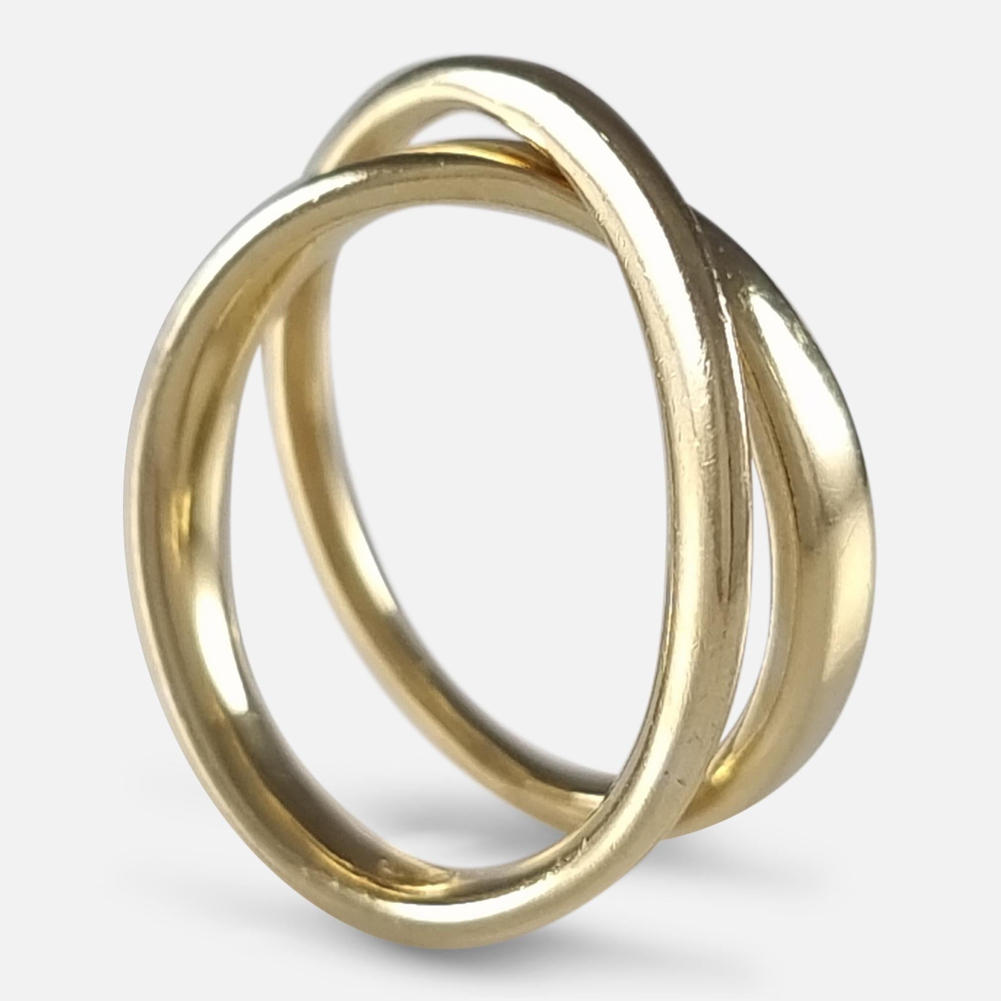 Georg Jensen 18ct Gold Möbius Ring #1369, Vivianna Torun 4